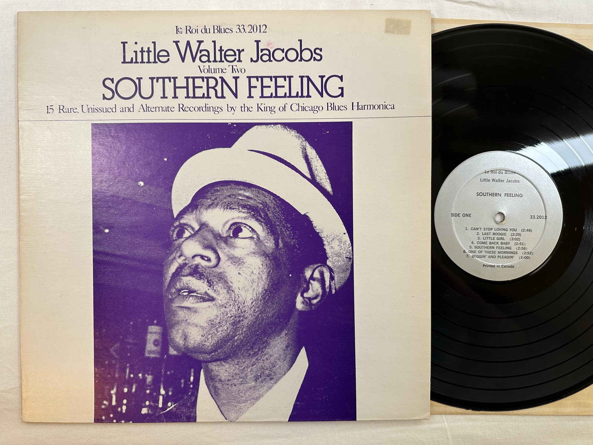Omslagsbild för skivan LITTLE WALTER JACOBS southern feeling LP -78 LE ROI DU BLUES 33.2012