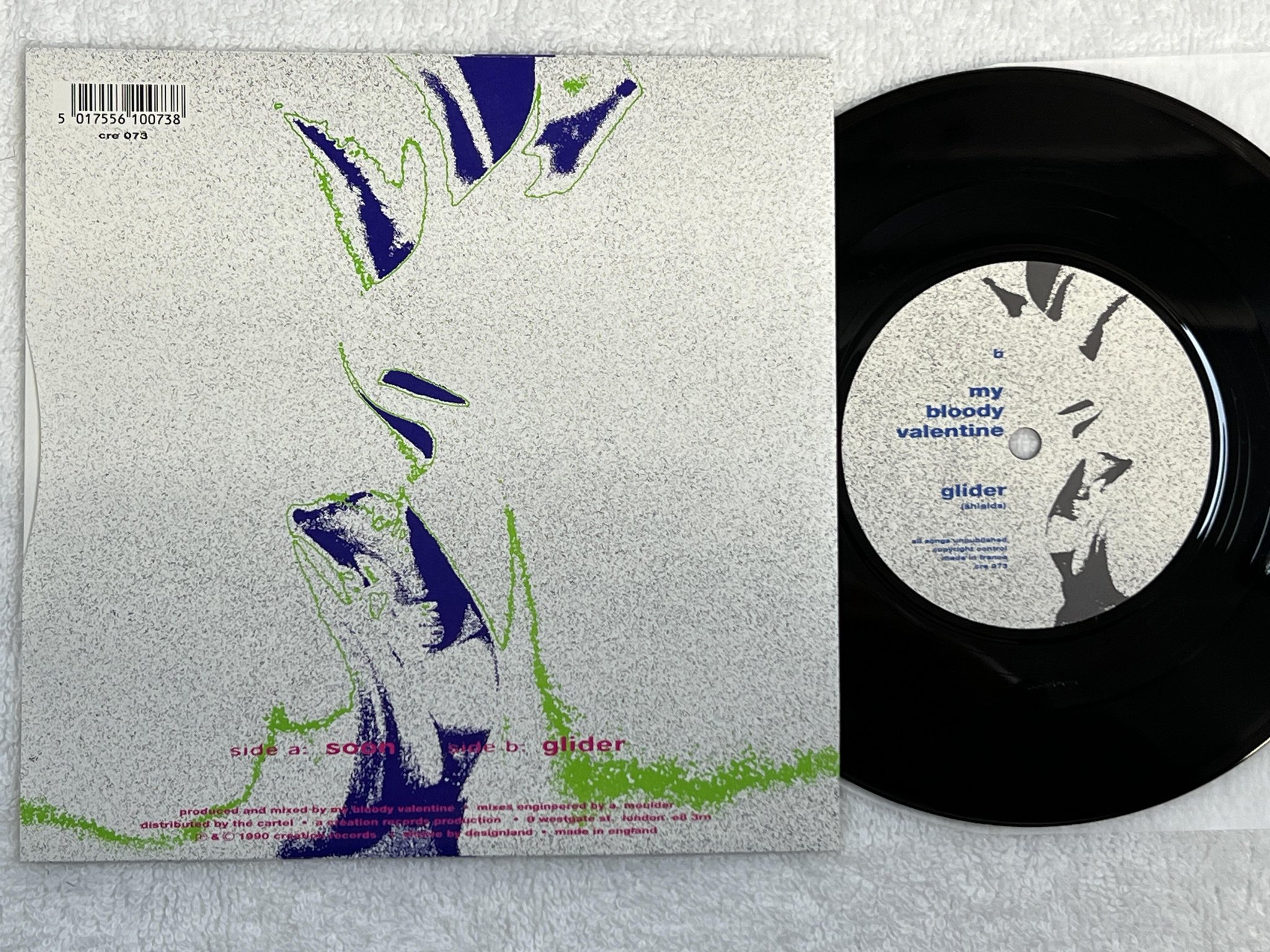 Omslagsbild för skivan MY BLOODY VALENTINE Soon 7" -90 UK CREATION CRE 073 ** RARE INDIE ROCK **