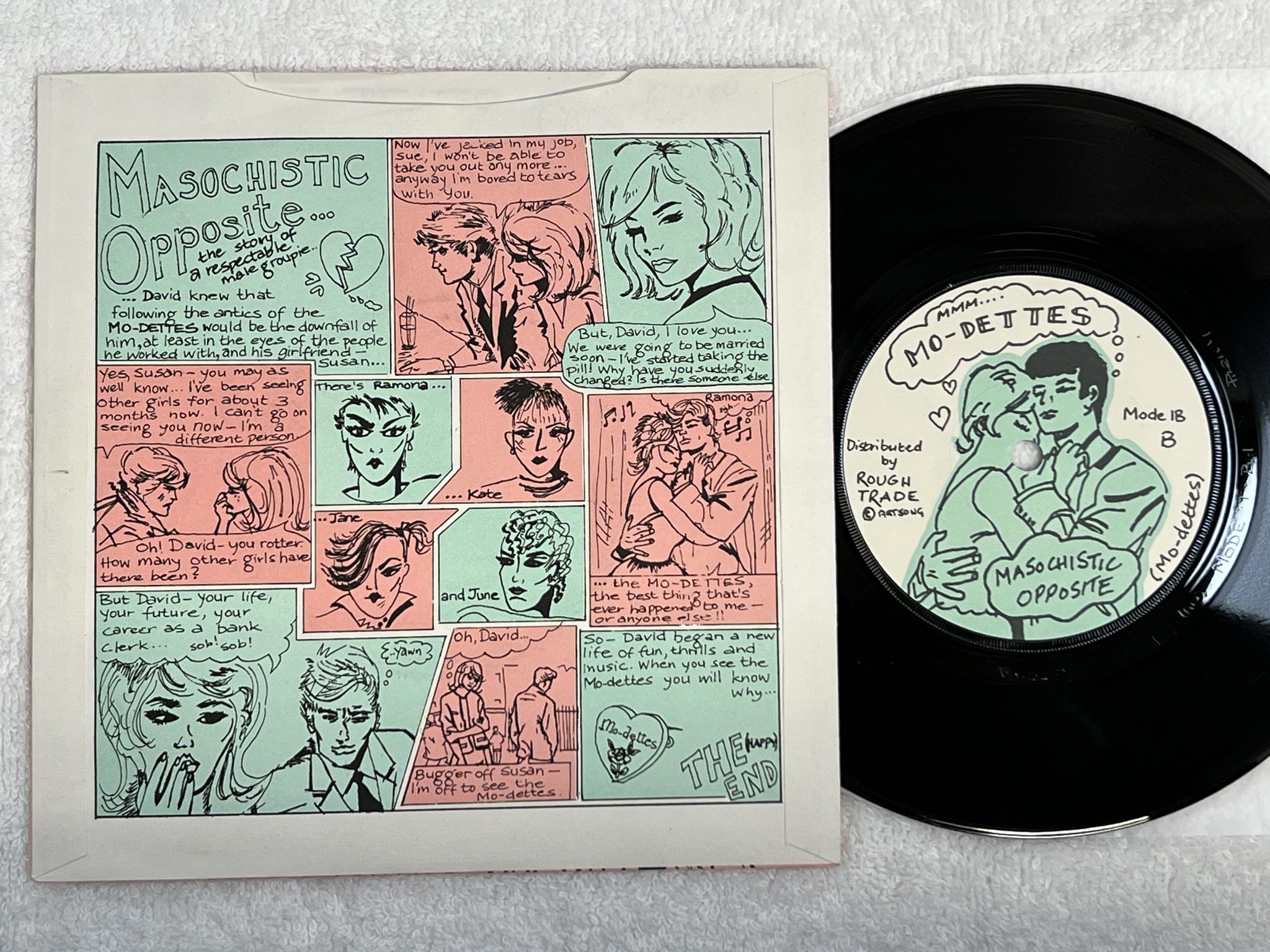 Omslagsbild för skivan MO-DETTES white mice 7" -79 UK Mode 1 ** NEW WAVE **