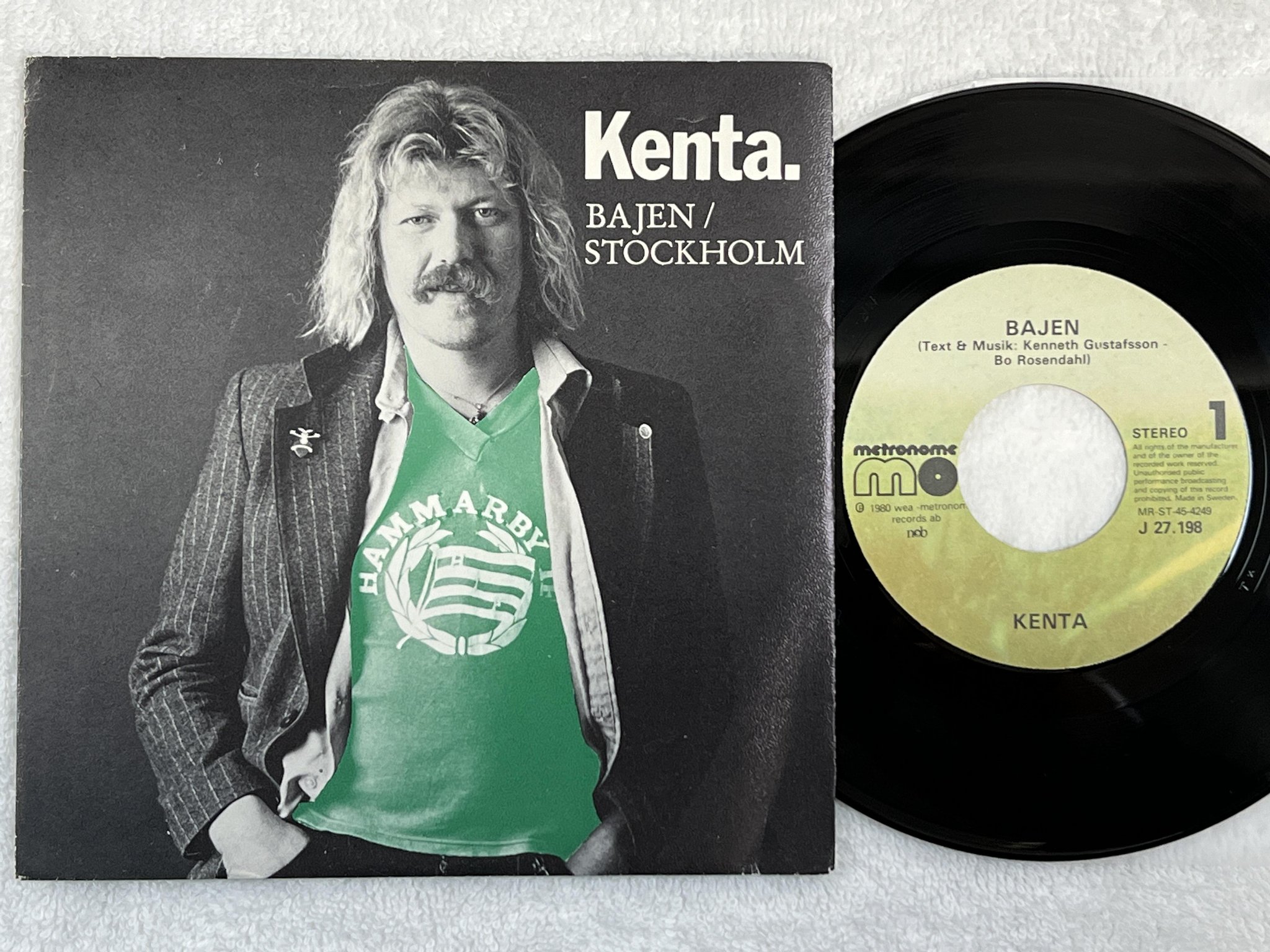 Omslagsbild för skivan KENTA bajen 7" -80 METRONOME J27198
