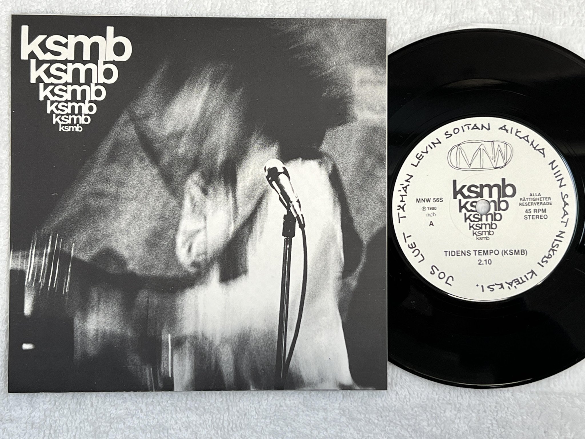 Omslagsbild för skivan KSMB tidens tempo 7" -80 Swe MNW 56S ** PUNK **