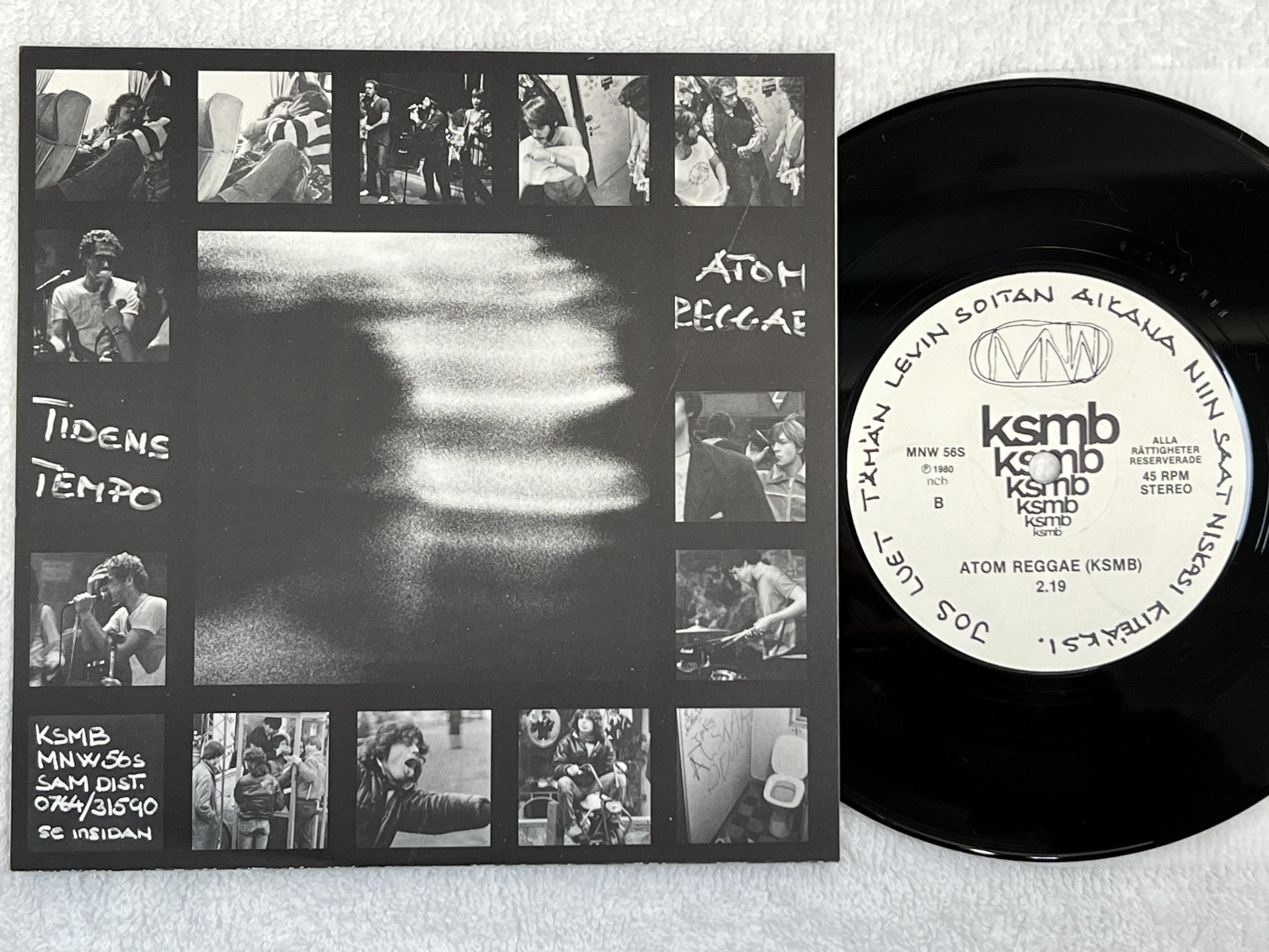 Omslagsbild för skivan KSMB tidens tempo 7" -80 Swe MNW 56S ** PUNK **
