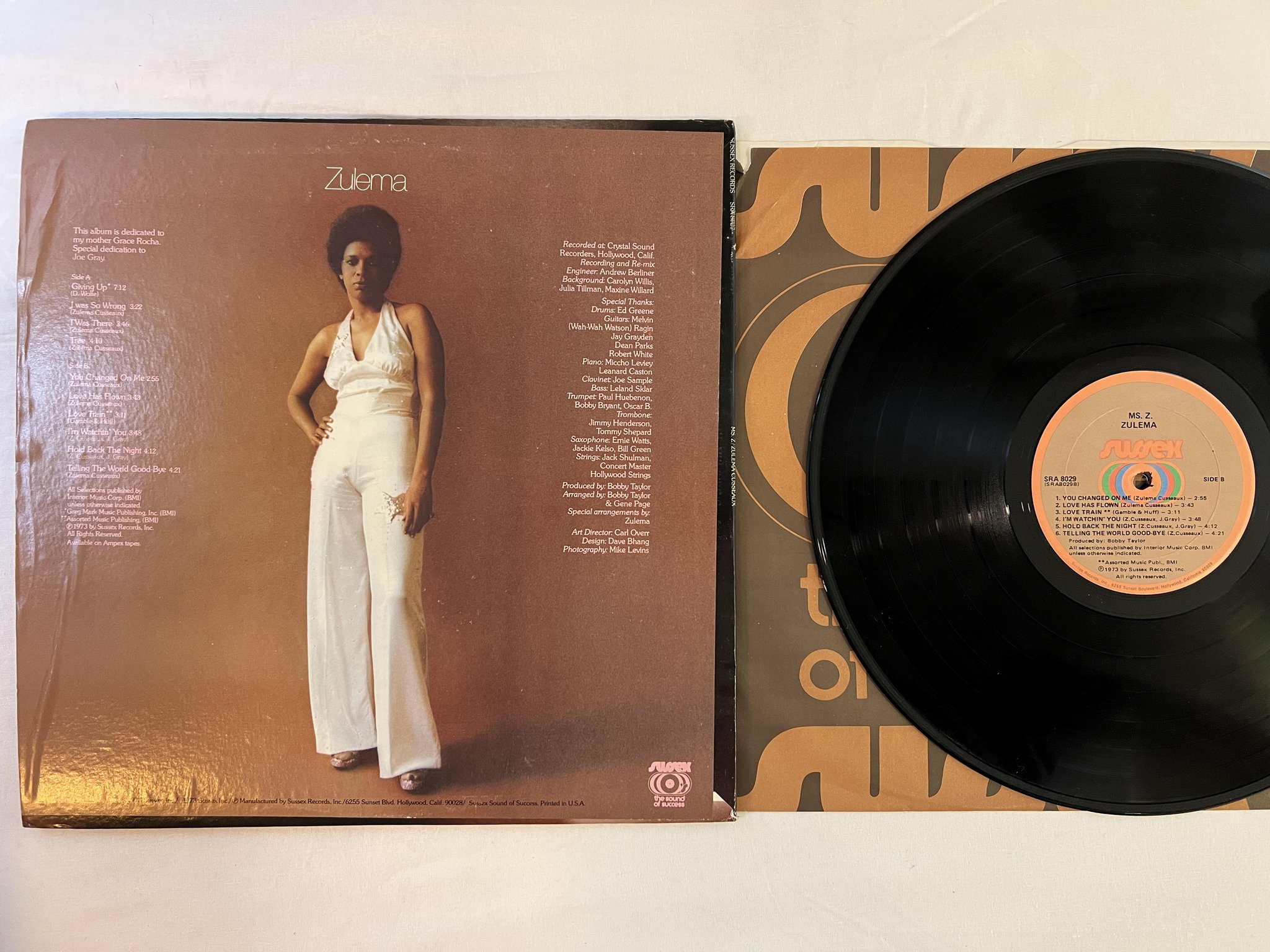 Omslagsbild för skivan ZULEMA Ms Z LP -73 US SUSSEX SRA 8029