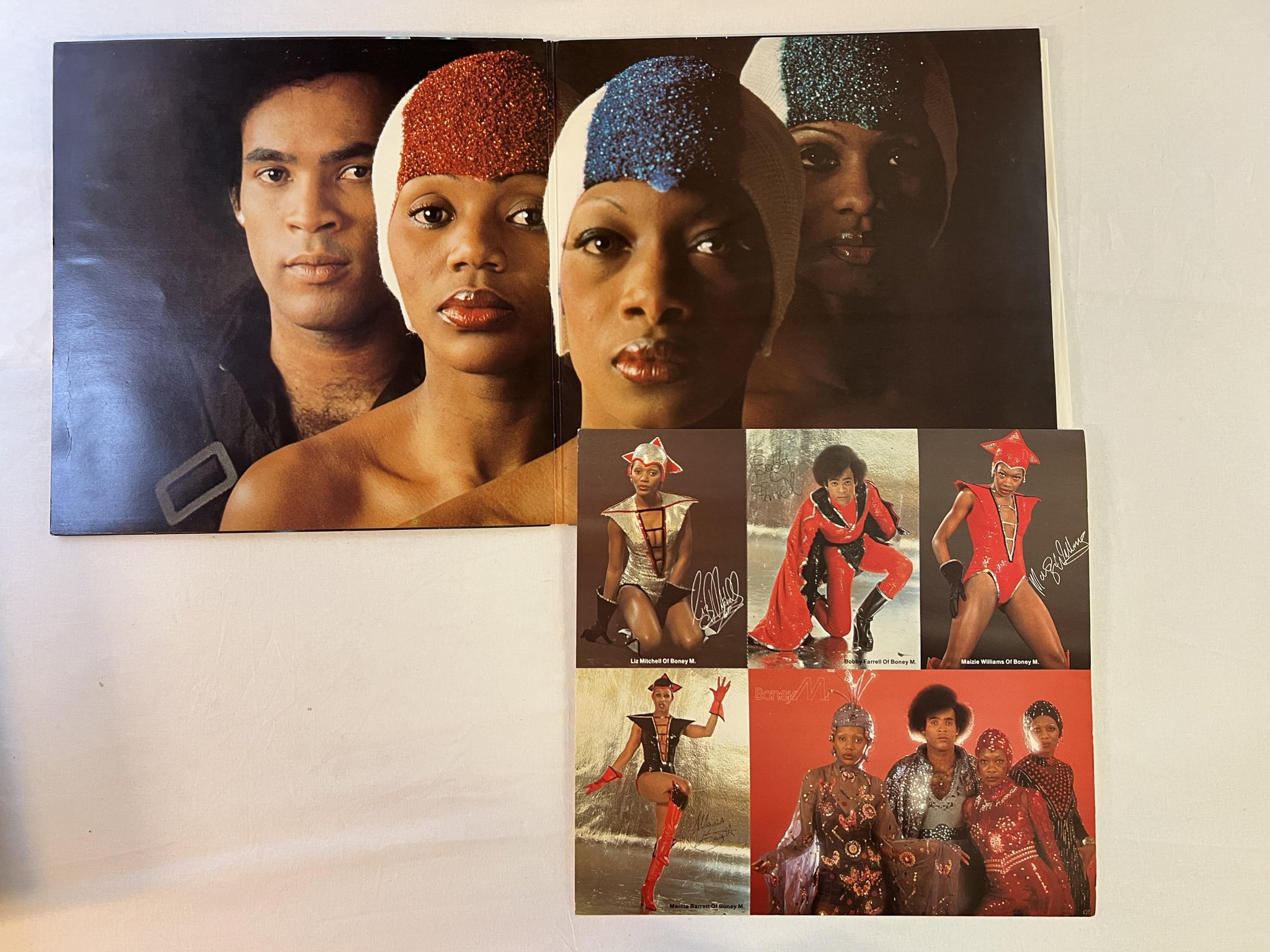 Omslagsbild för skivan BONNY M nightflight to venus LP -78 Ger HANSA 34009 w/ insert