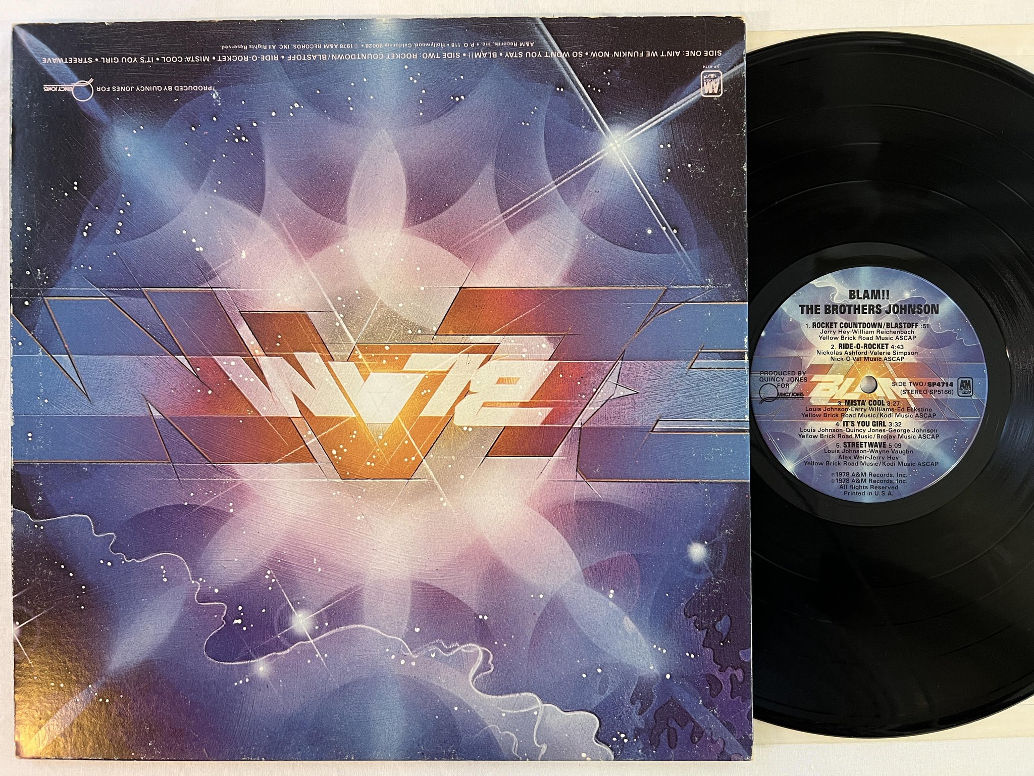 Omslagsbild för skivan THE BROTHER JOHNSON blam! LP -78 US A&M SP4714