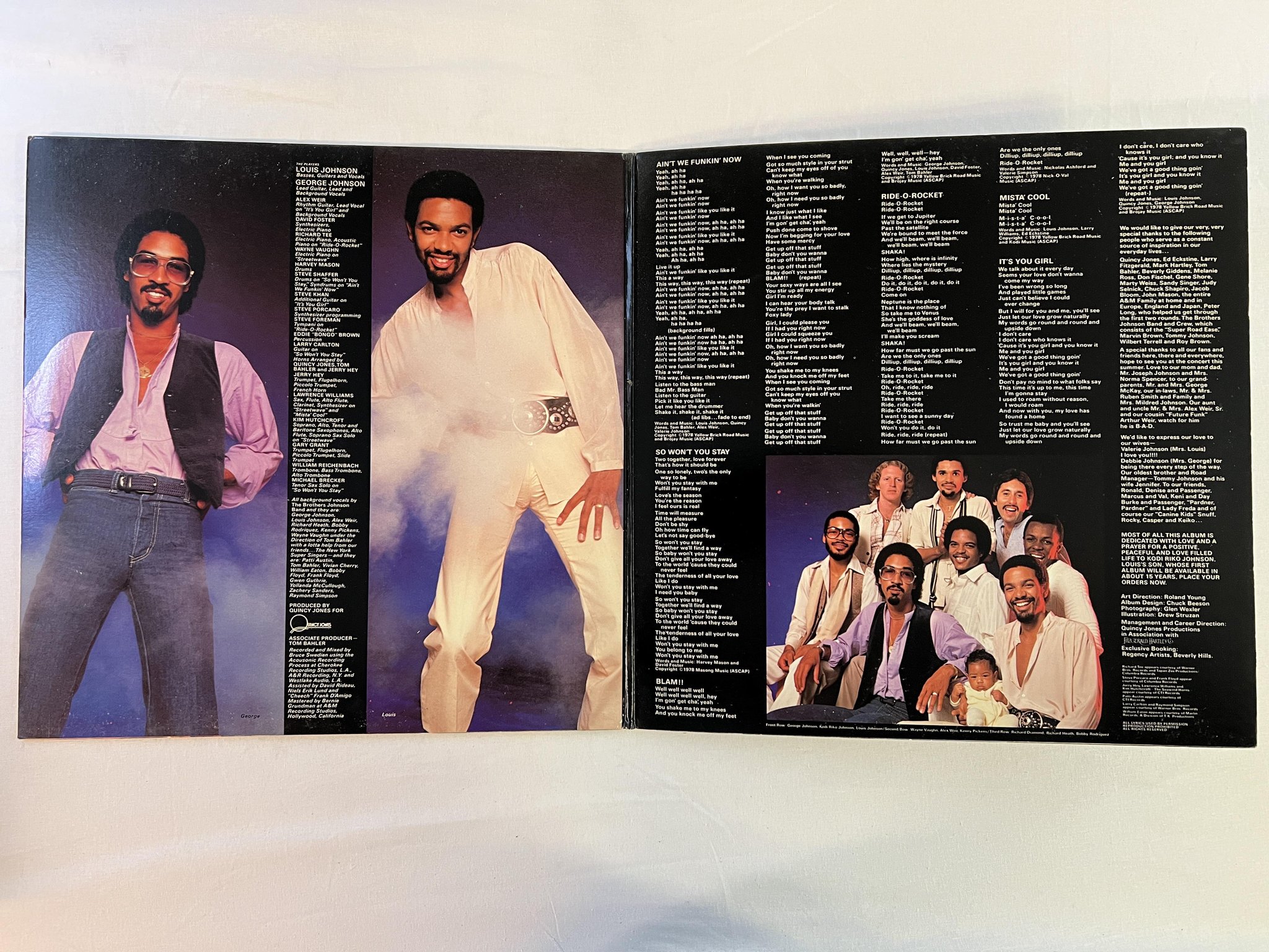 Omslagsbild för skivan THE BROTHER JOHNSON blam! LP -78 US A&M SP4714