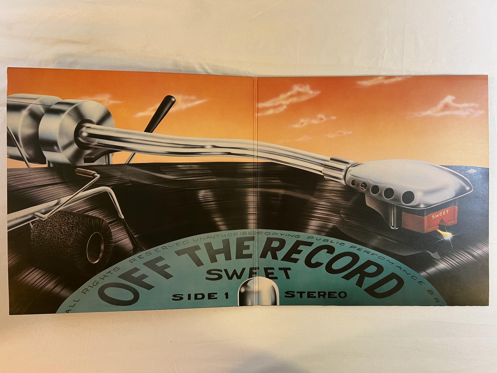 Omslagsbild för skivan SWEET off the record LP -77 UK RCA PL 25072