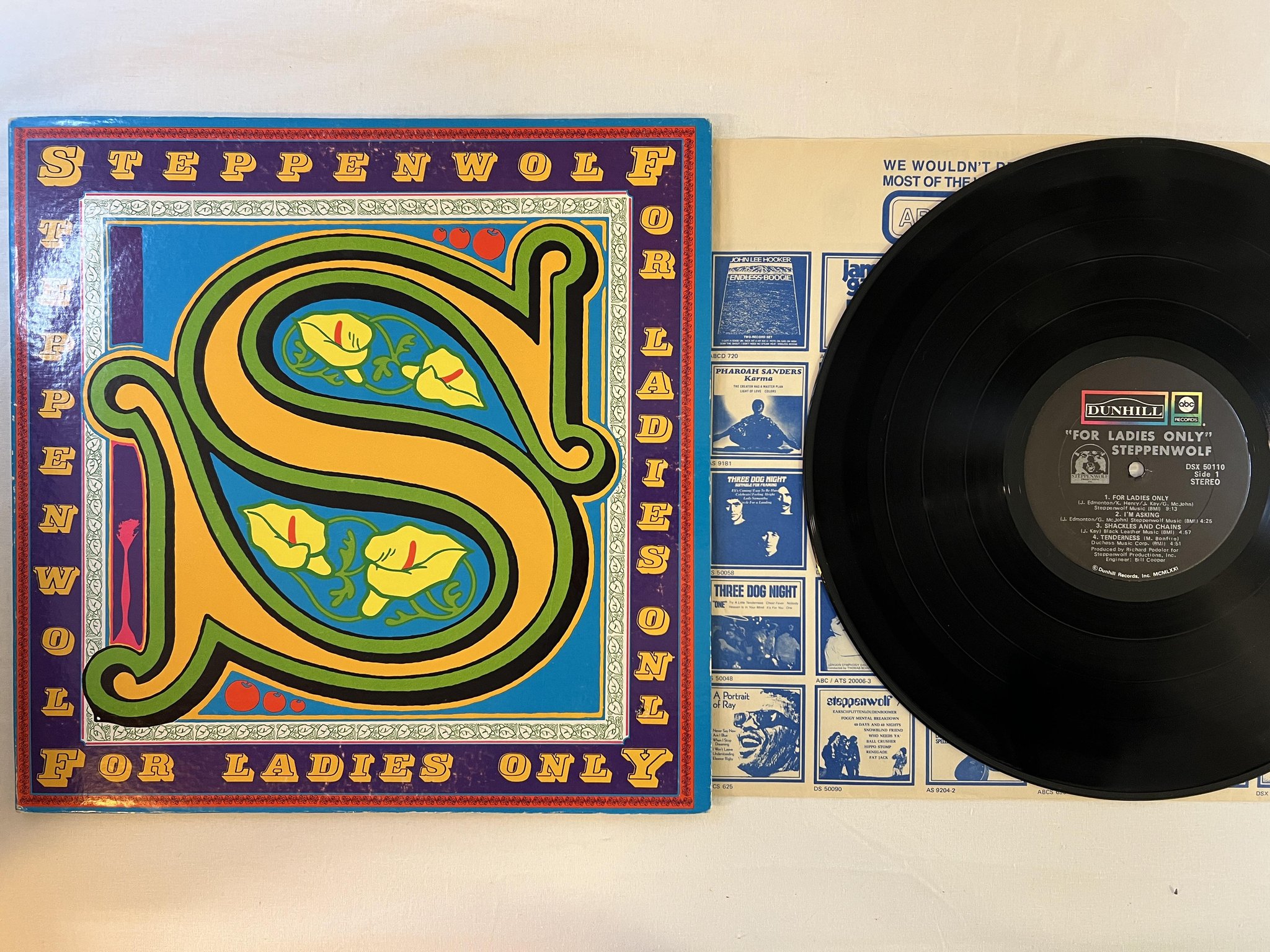 Omslagsbild för skivan STEPPENWOLF for ladies only LP US DUNHILL DSX 50110