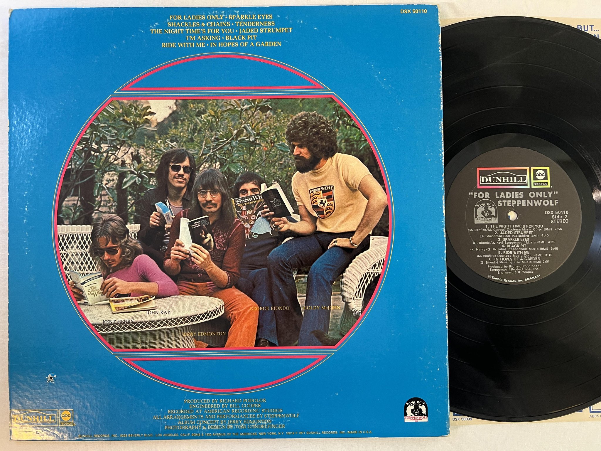 Omslagsbild för skivan STEPPENWOLF for ladies only LP US DUNHILL DSX 50110