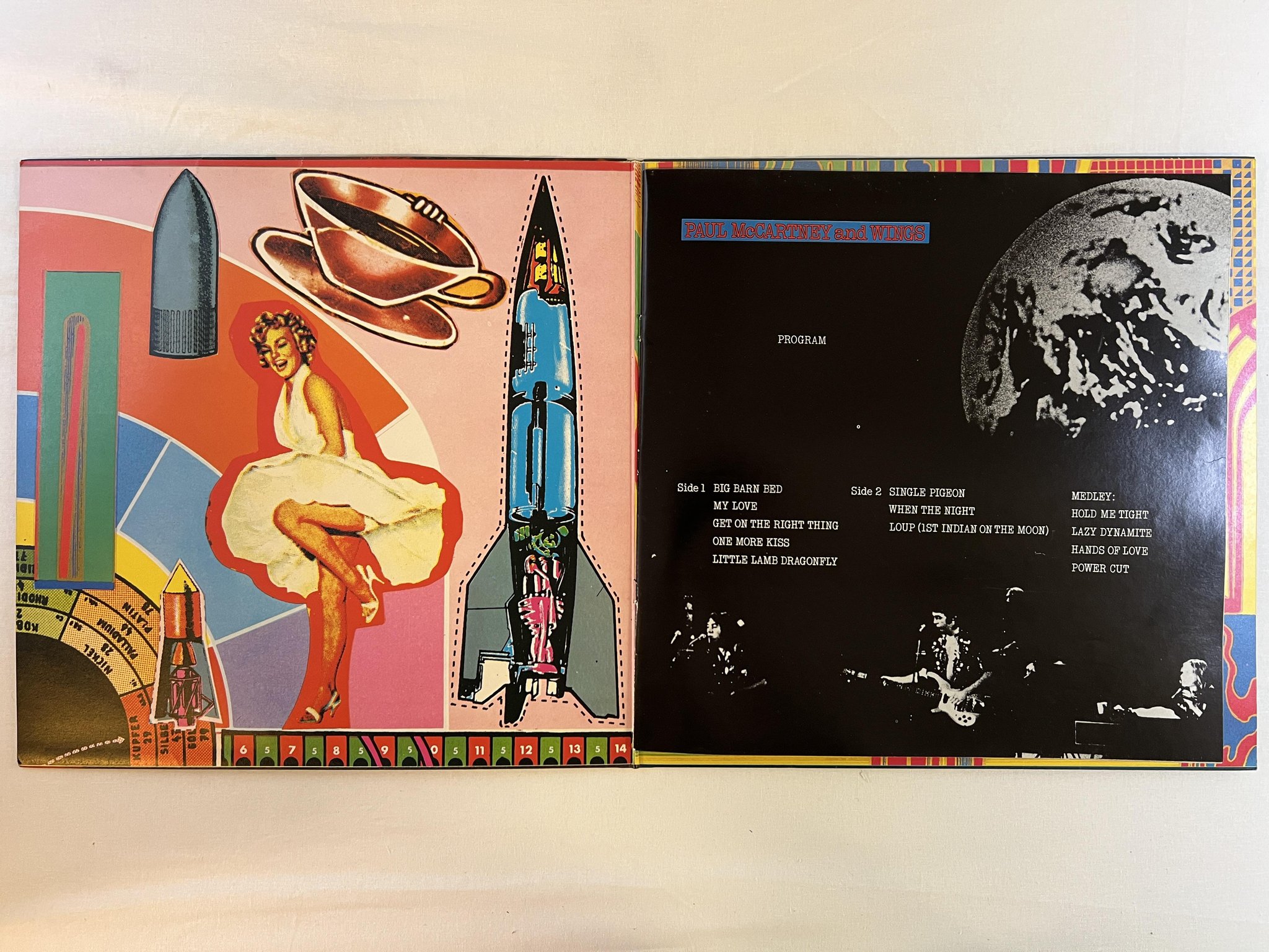 Omslagsbild för skivan PAUL McCARTNEY AND WINGS red rose speedway LP -73 UK APPLE PCTC 251