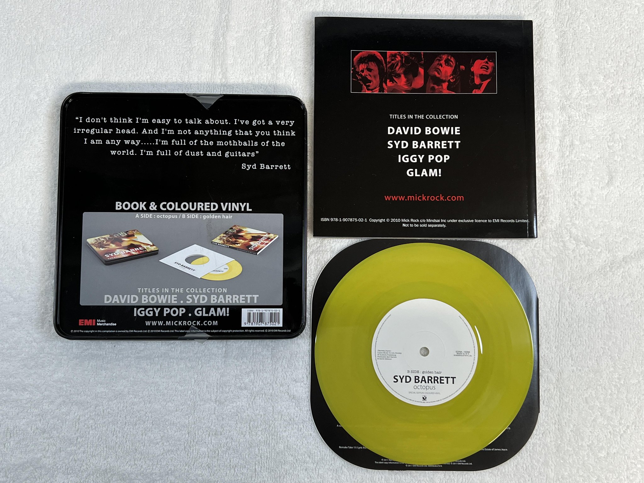 Omslagsbild för skivan SYD BARRETT The Photography Of Mick Rock 7" BOX SET 2011 EMI 5099964037974