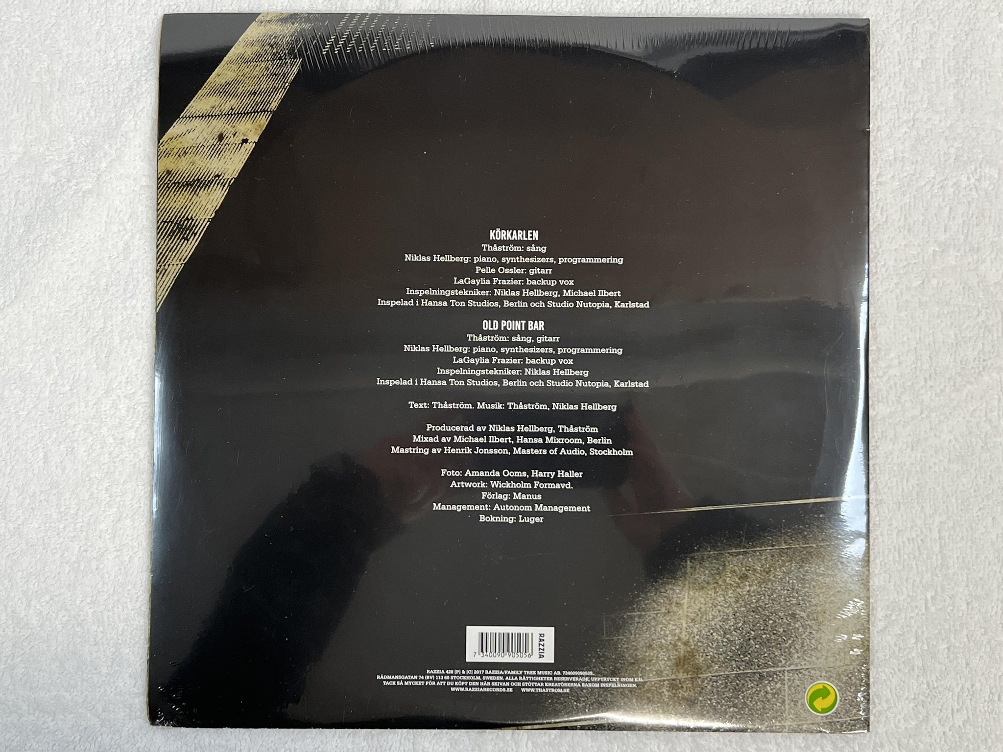 Omslagsbild för skivan THÅSTRÖM Körkarlen / Old Point Bar 12" 2017 RAZZIA 428 ** STILL SEALED **