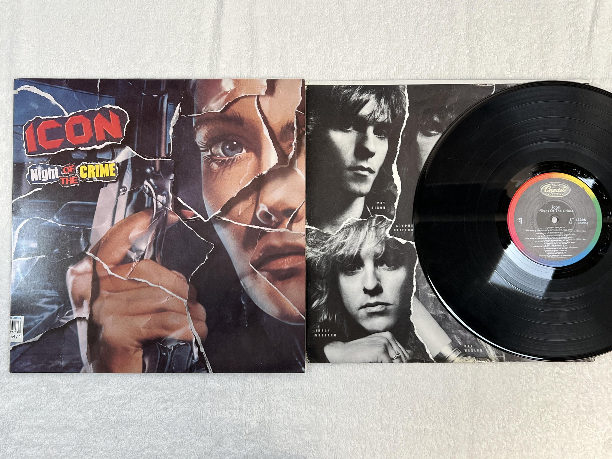 Omslagsbild för skivan ICON Night Of The Crime LP US CAPITOL SN-16474