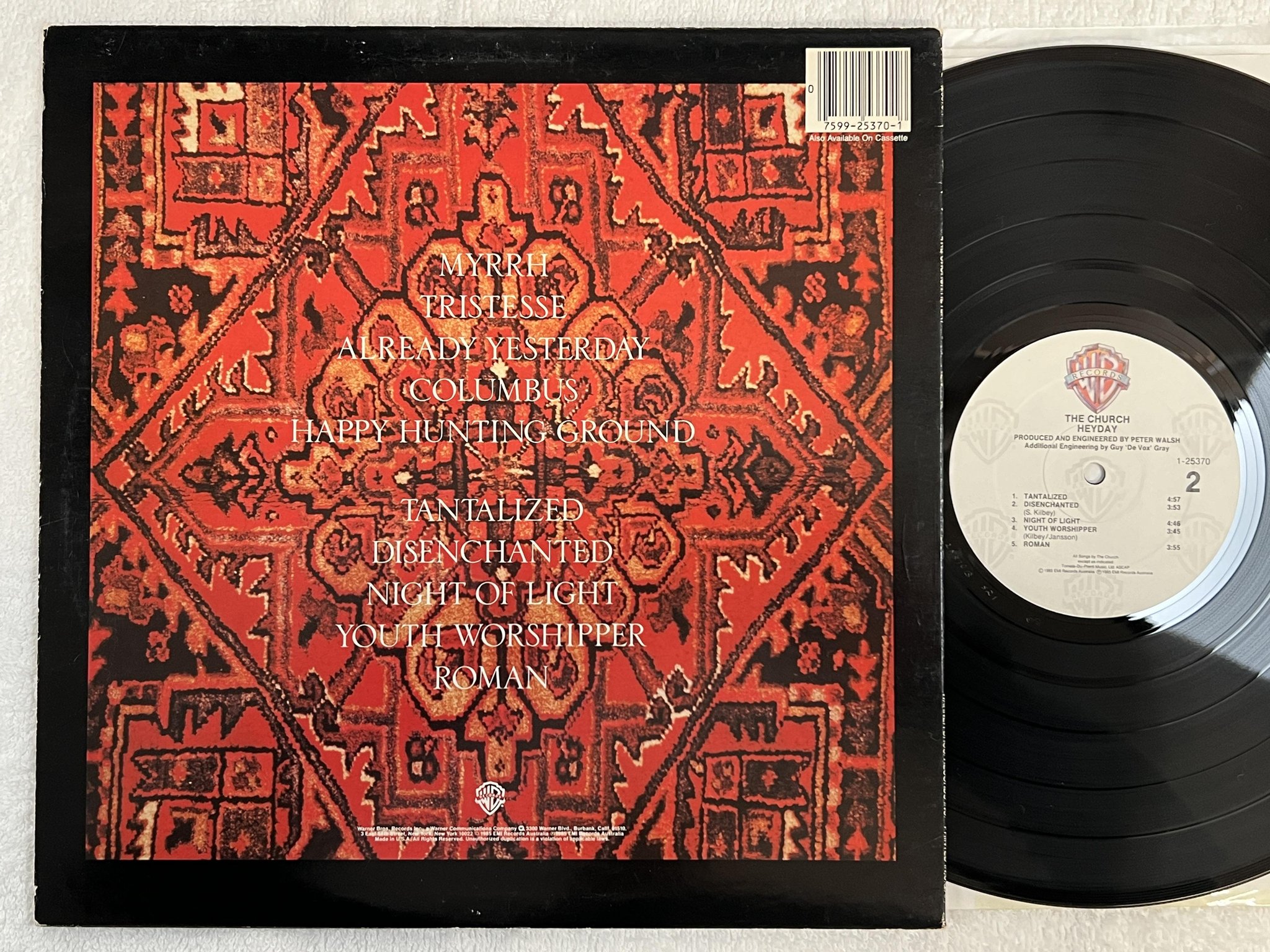 Omslagsbild för skivan THE CHURCH heyday LP -85 US WARNER BROS 1-25370