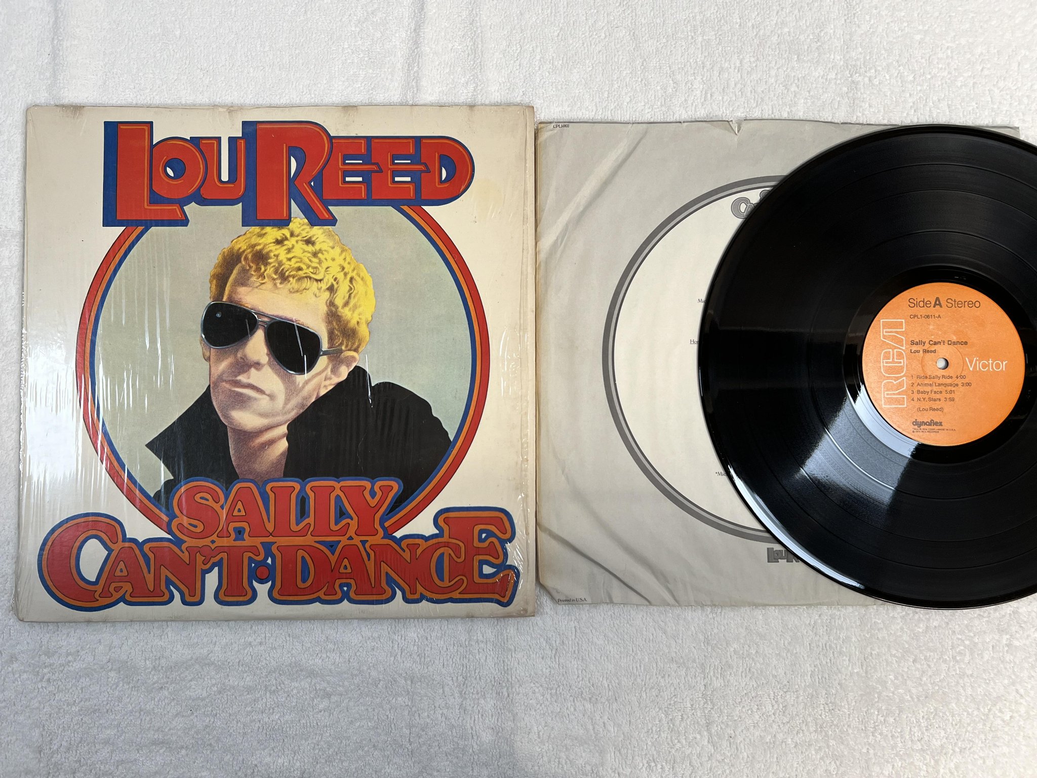 Omslagsbild för skivan LOU REED Sally can't dance LP -74 US RCA CPL1-0611