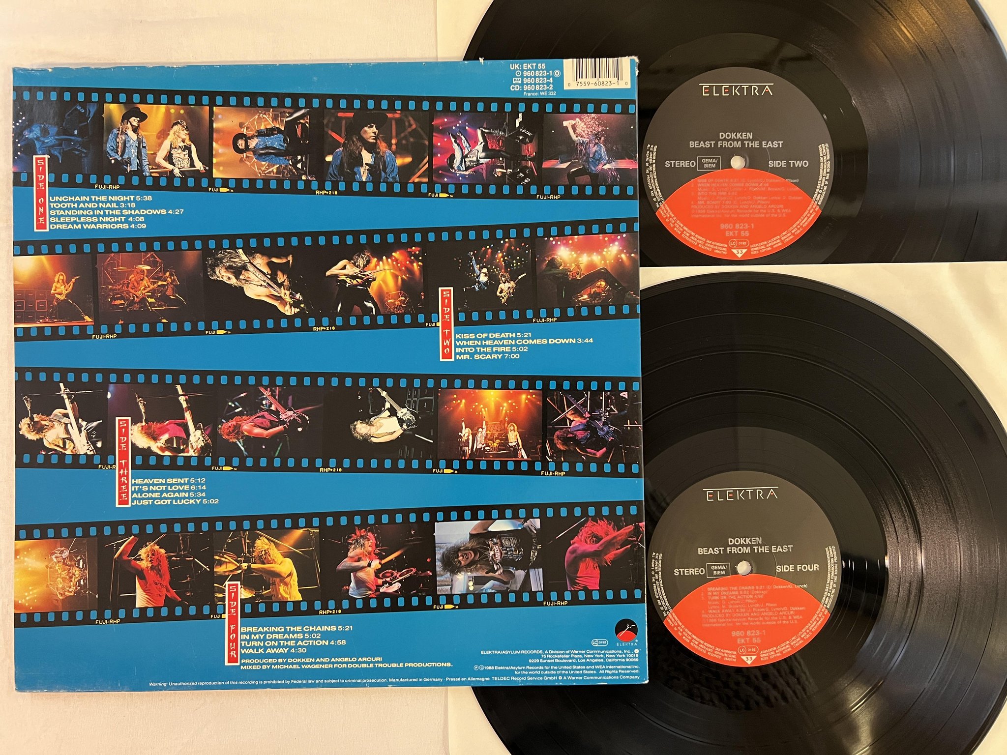 Omslagsbild för skivan DOKKEN beast from the east LP -88 Ger ELEKTRA 960 823-1