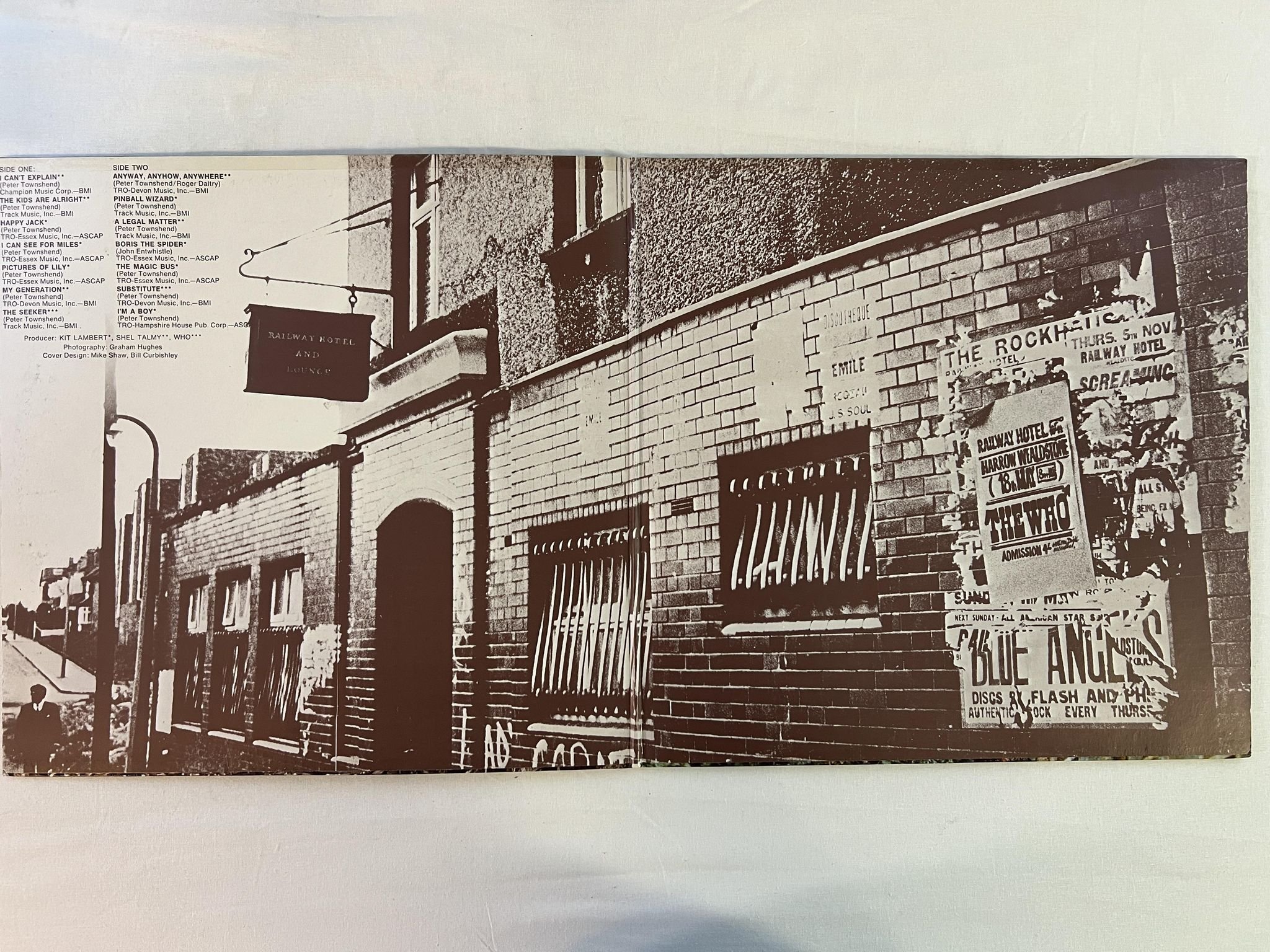 Omslagsbild för skivan THE WHO meaty, beaty, big & bouncy LP Ger POLYDOR 2383 082