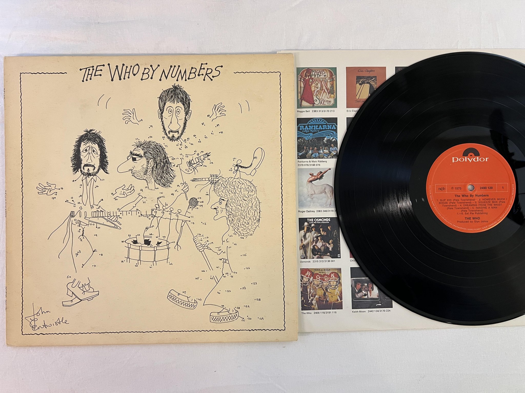 Omslagsbild för skivan THE WHO the who by numbers LP -75 ncb POLYDOR 2490 129