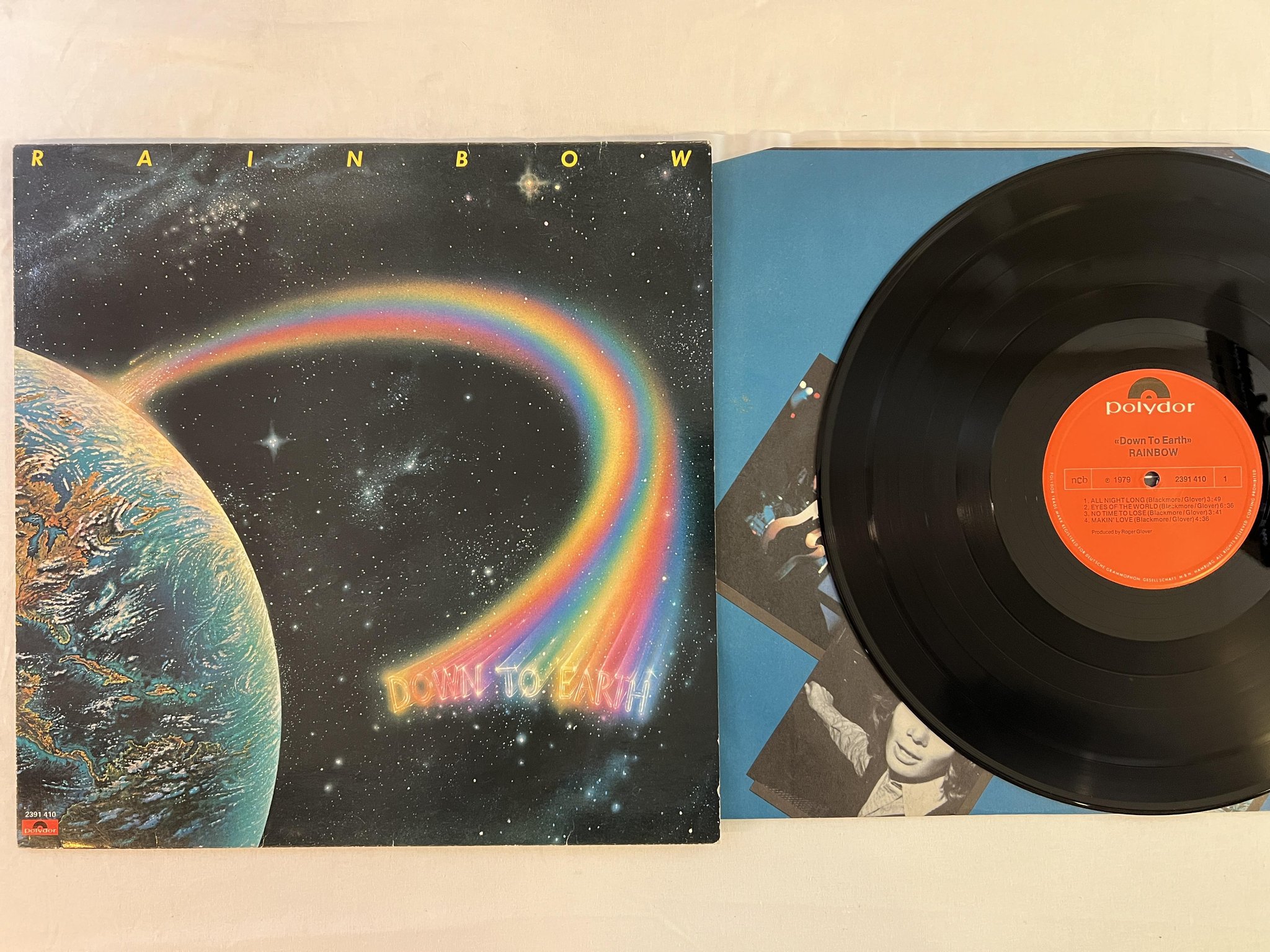 Omslagsbild för skivan RAINBOW down to earth LP -79 ncb POLYDOR 2391 410