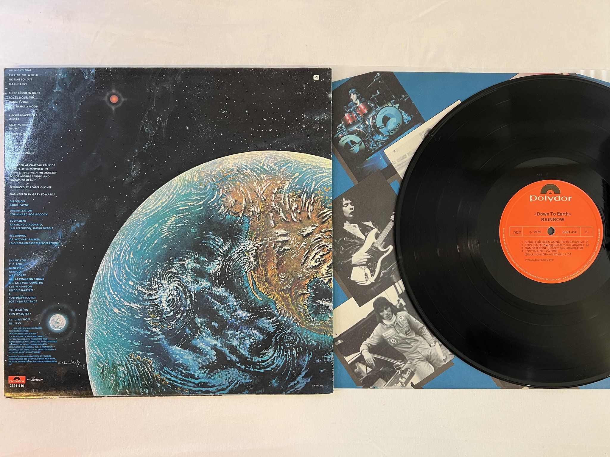 Omslagsbild för skivan RAINBOW down to earth LP -79 ncb POLYDOR 2391 410