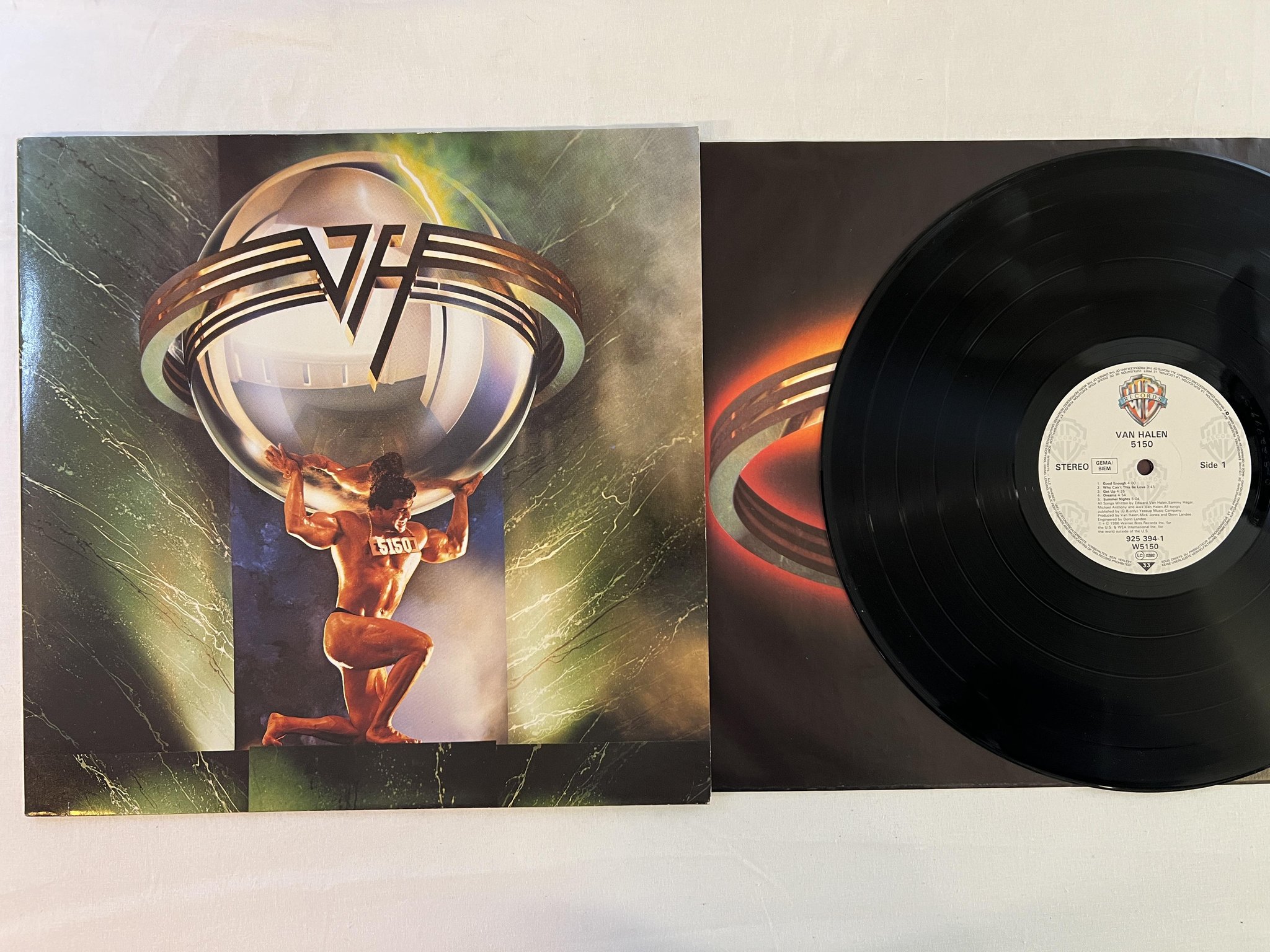 Omslagsbild för skivan VAN HALEN 5150 LP -86 Ger WARNER 925 394-1