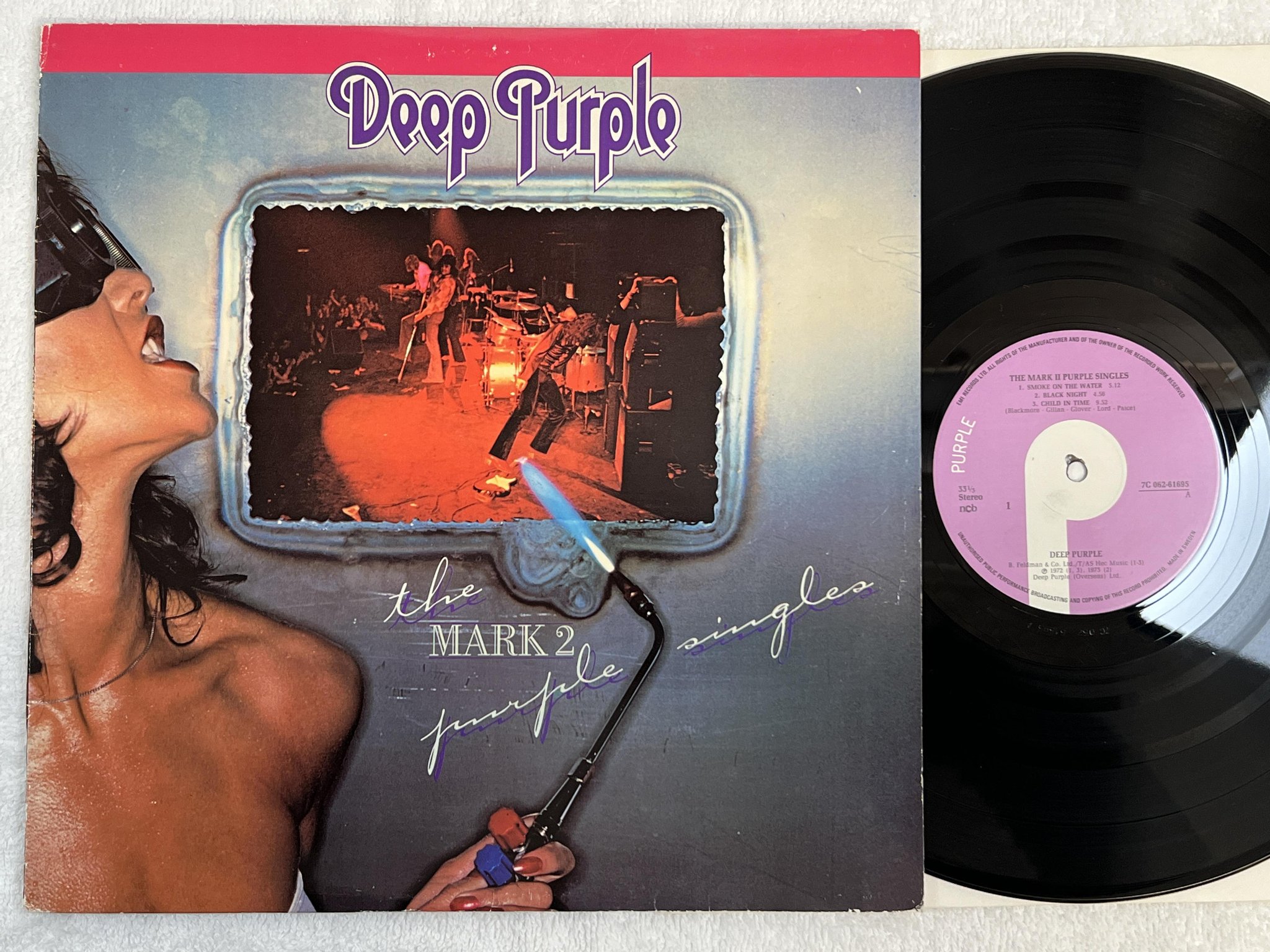 Omslagsbild för skivan DEEP PURPLE the mark II purple singles LP ncb PURPLE 7C 062-61695