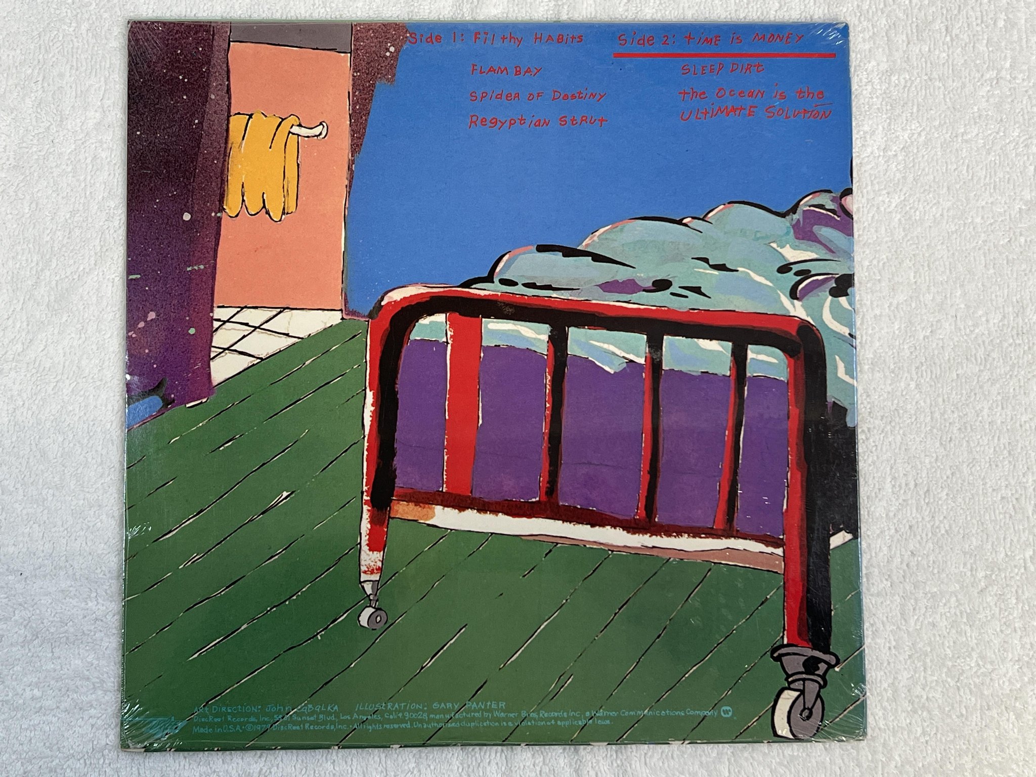 Omslagsbild för skivan FRANK ZAPPA sleep dirt LP -79 DISCREET DSK 2292 ** SEALED **