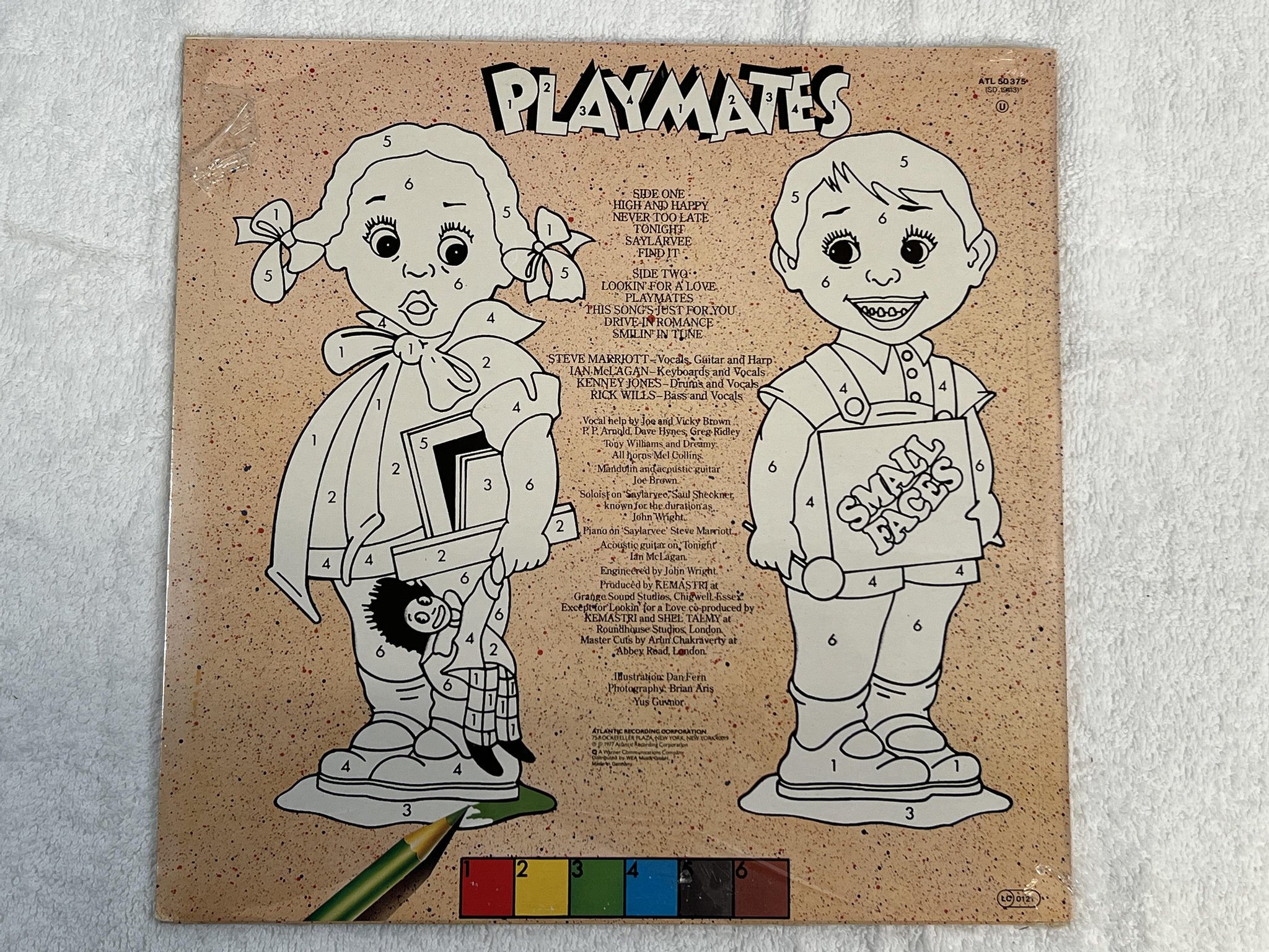 Omslagsbild för skivan SMALL FACES playmates LP -77 GER atlantic atl 50375 ** Sealed **