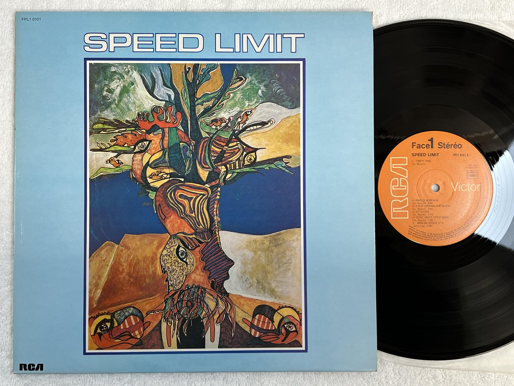 Omslagsbild för skivan SPEED LIMIT s/t LP -75 Fra RCA FPL1 0101 *** MEGA RARE JAZZ PROG ***