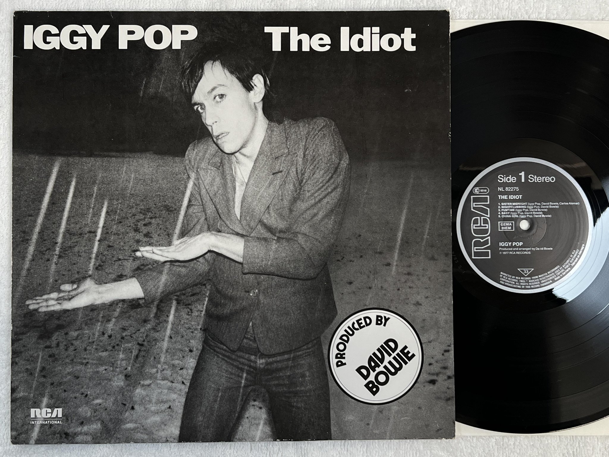 Omslagsbild för skivan IGGY POP the idiot LP Ger RCA NL 82275