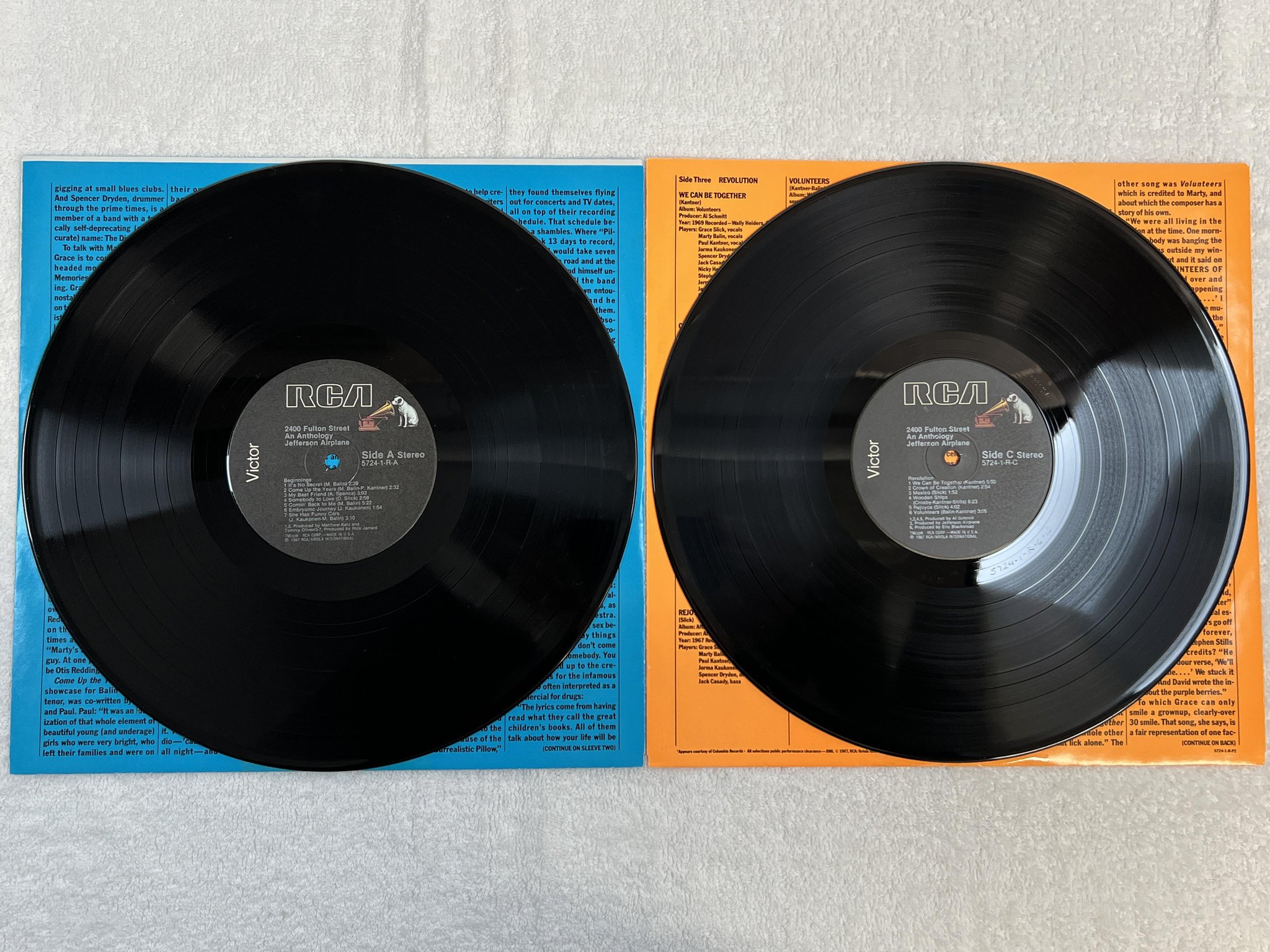 Omslagsbild för skivan JEFFERSON AIRPLANE 2400 fulton street 2xLP US RCA 5724-1-R