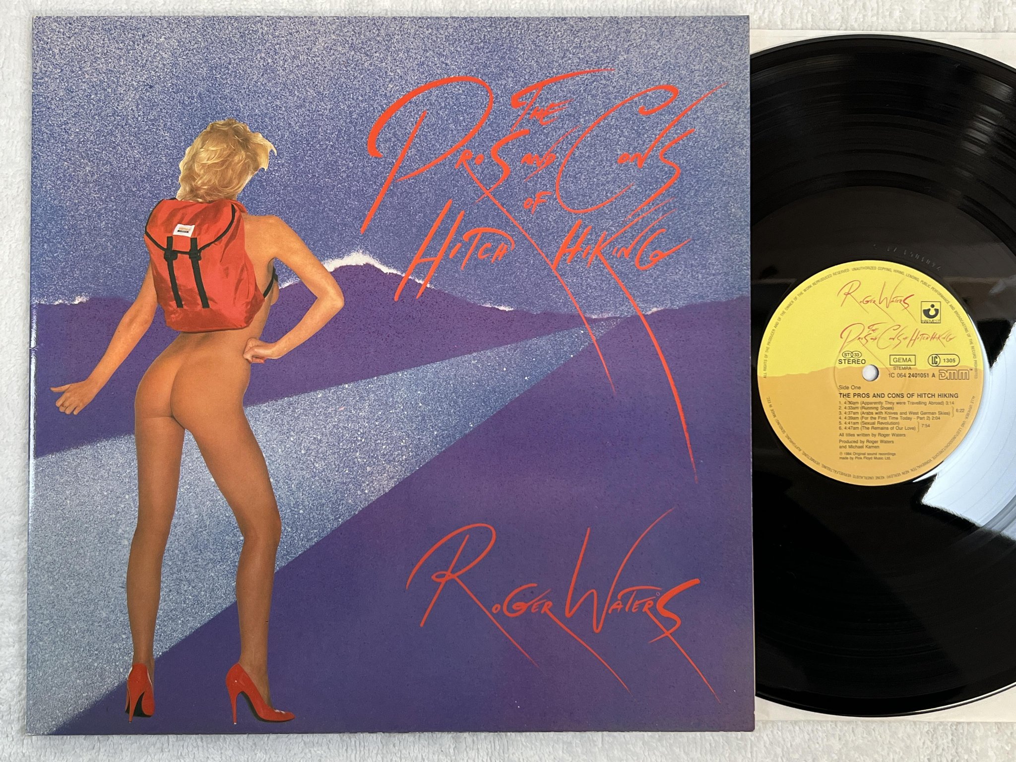 Omslagsbild för skivan ROGER WATERS The Pros And Cons Of Hitch Hiking LP -84 harvest 1C 064 2401051