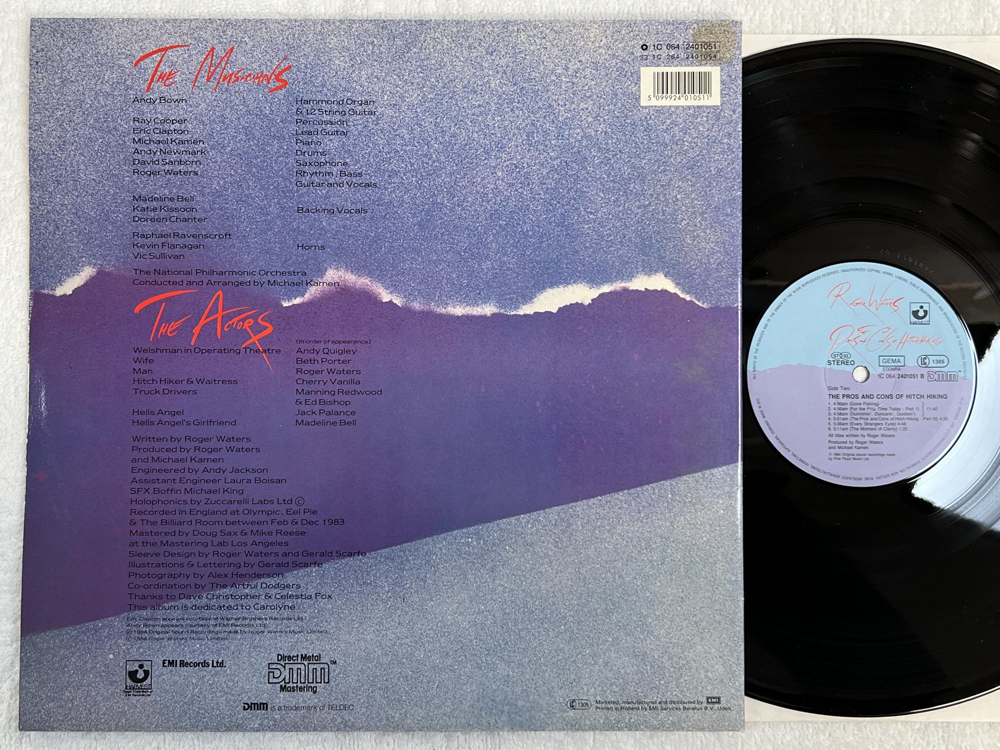 Omslagsbild för skivan ROGER WATERS The Pros And Cons Of Hitch Hiking LP -84 harvest 1C 064 2401051