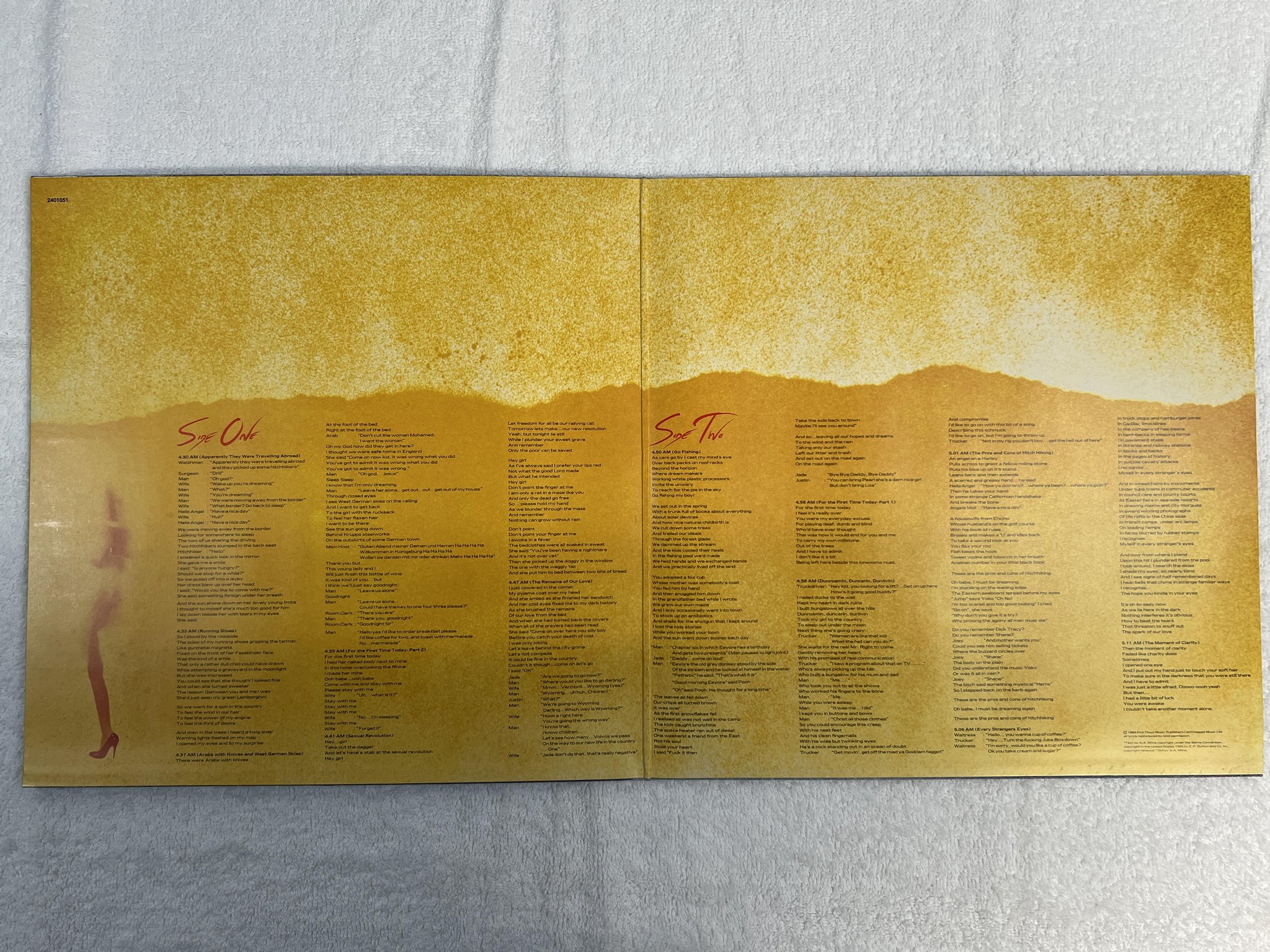 Omslagsbild för skivan ROGER WATERS The Pros And Cons Of Hitch Hiking LP -84 harvest 1C 064 2401051