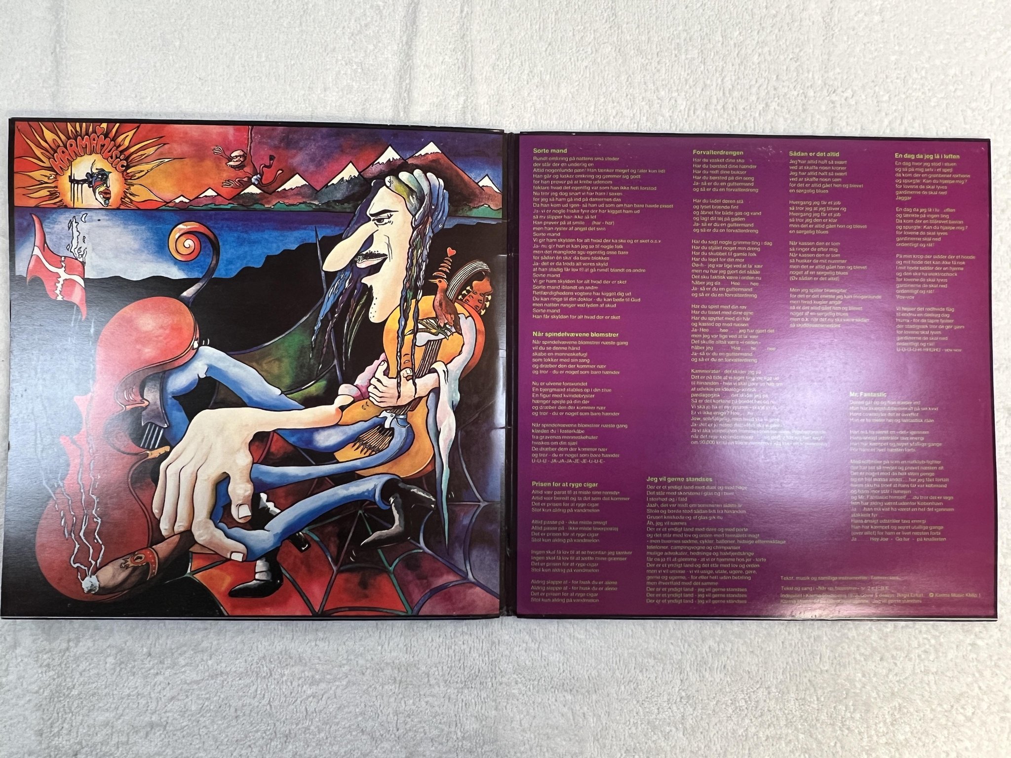 Omslagsbild för skivan TØMERCLAUS s/t LP -78 Danish prog KARMA MUSIC KMLP 1 psych ** RARE **