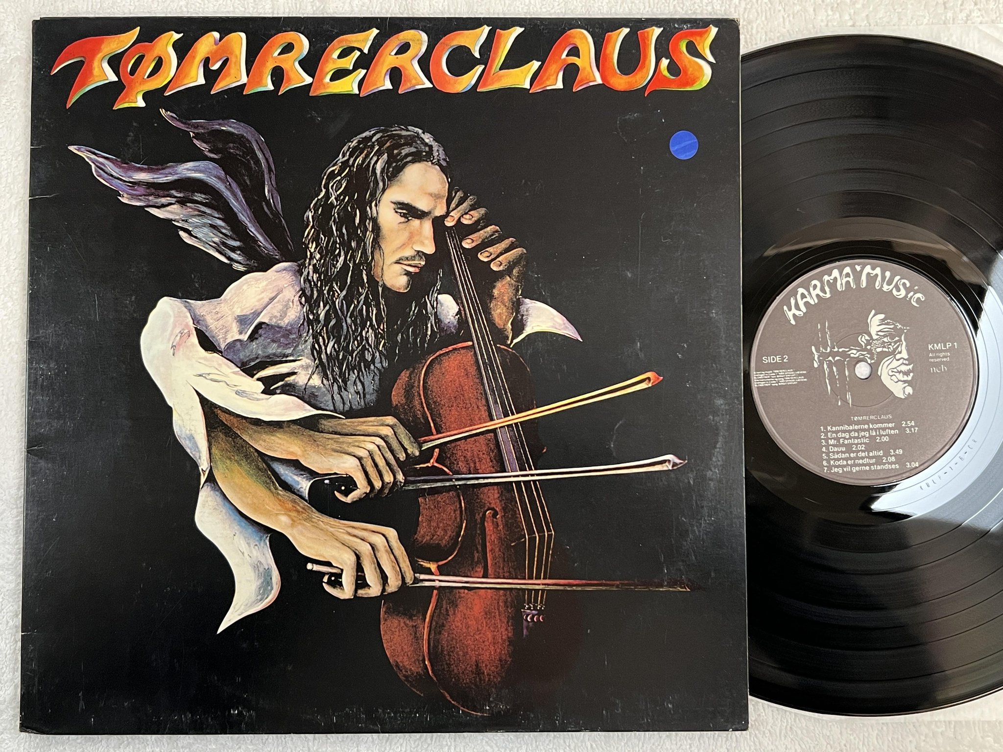 Omslagsbild för skivan TØMERCLAUS s/t LP -78 Danish prog KARMA MUSIC KMLP 1 psych ** RARE **
