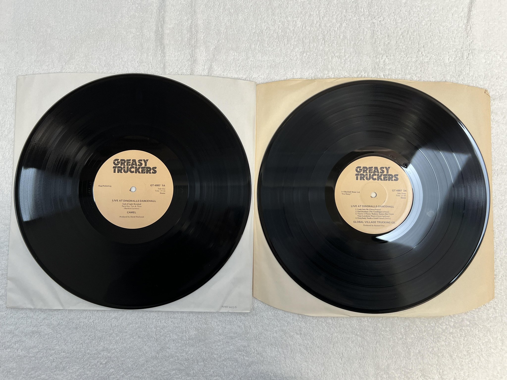 Omslagsbild för skivan V/A Greasy Truckers Live At Dingwalls Dance Hall 2xLP -73 UK GT 4997