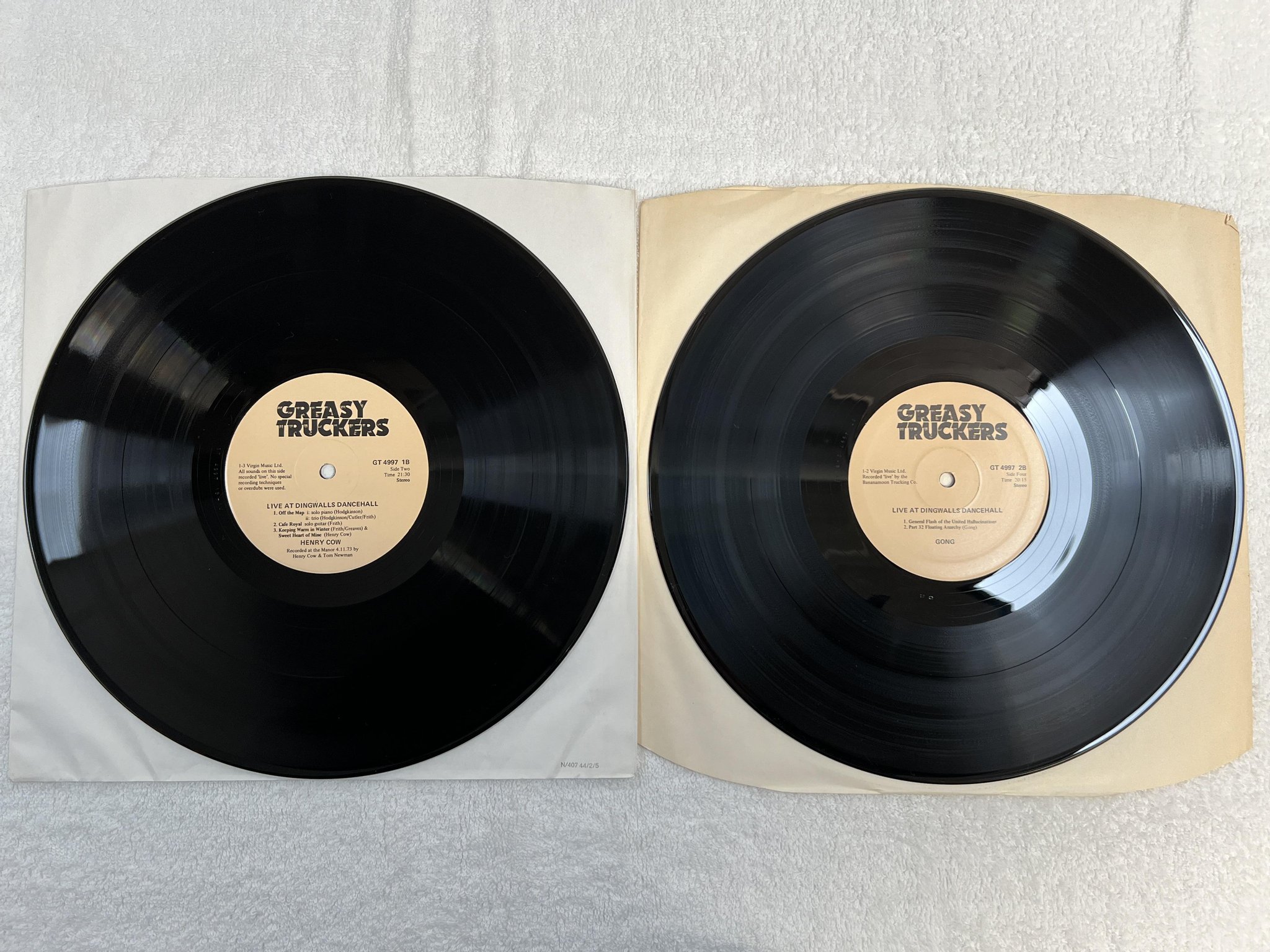 Omslagsbild för skivan V/A Greasy Truckers Live At Dingwalls Dance Hall 2xLP -73 UK GT 4997