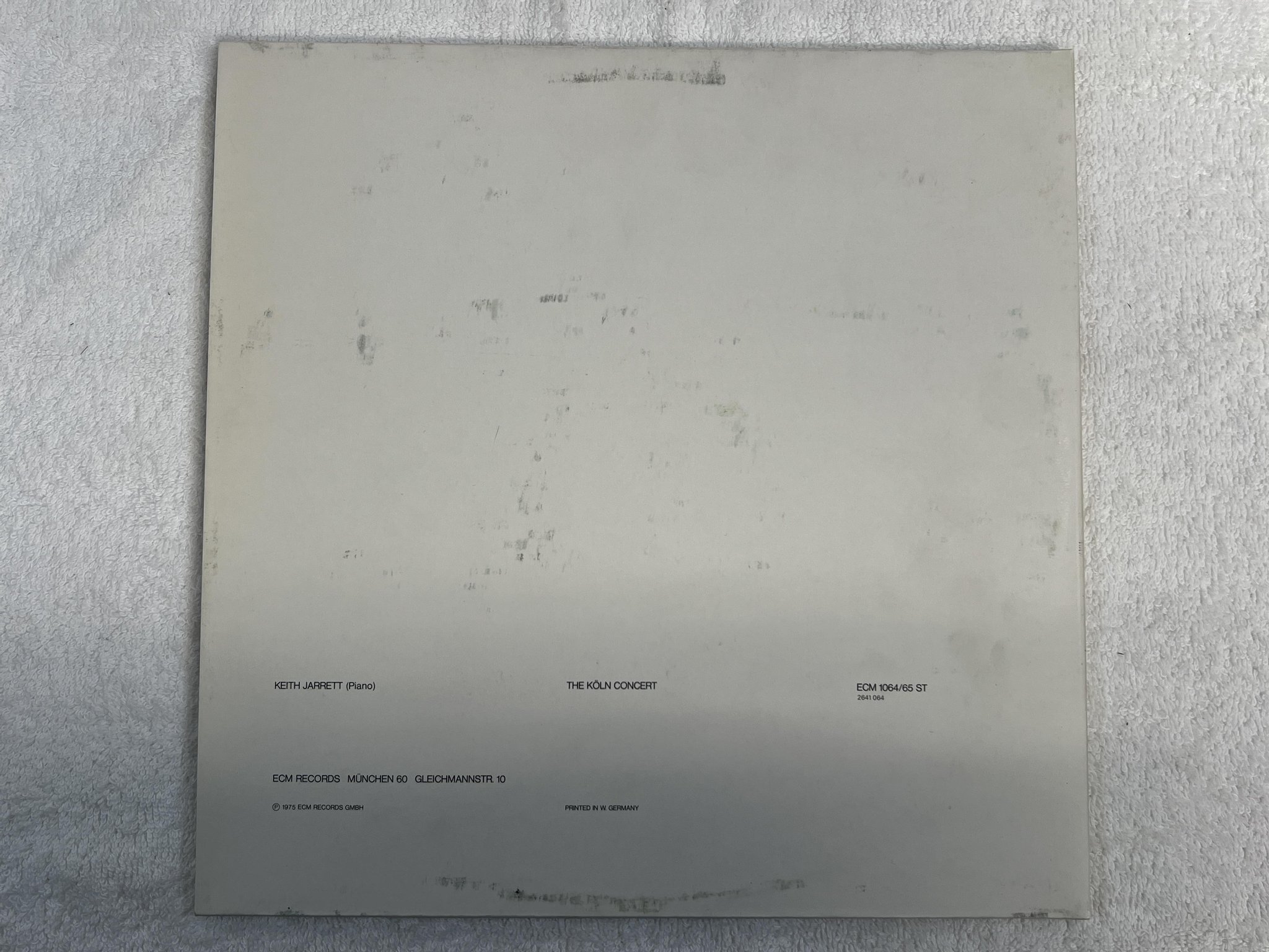Omslagsbild för skivan KEITH JARRETT the Köln concert 2xLP -75 Ger ECM 1064/65 ST