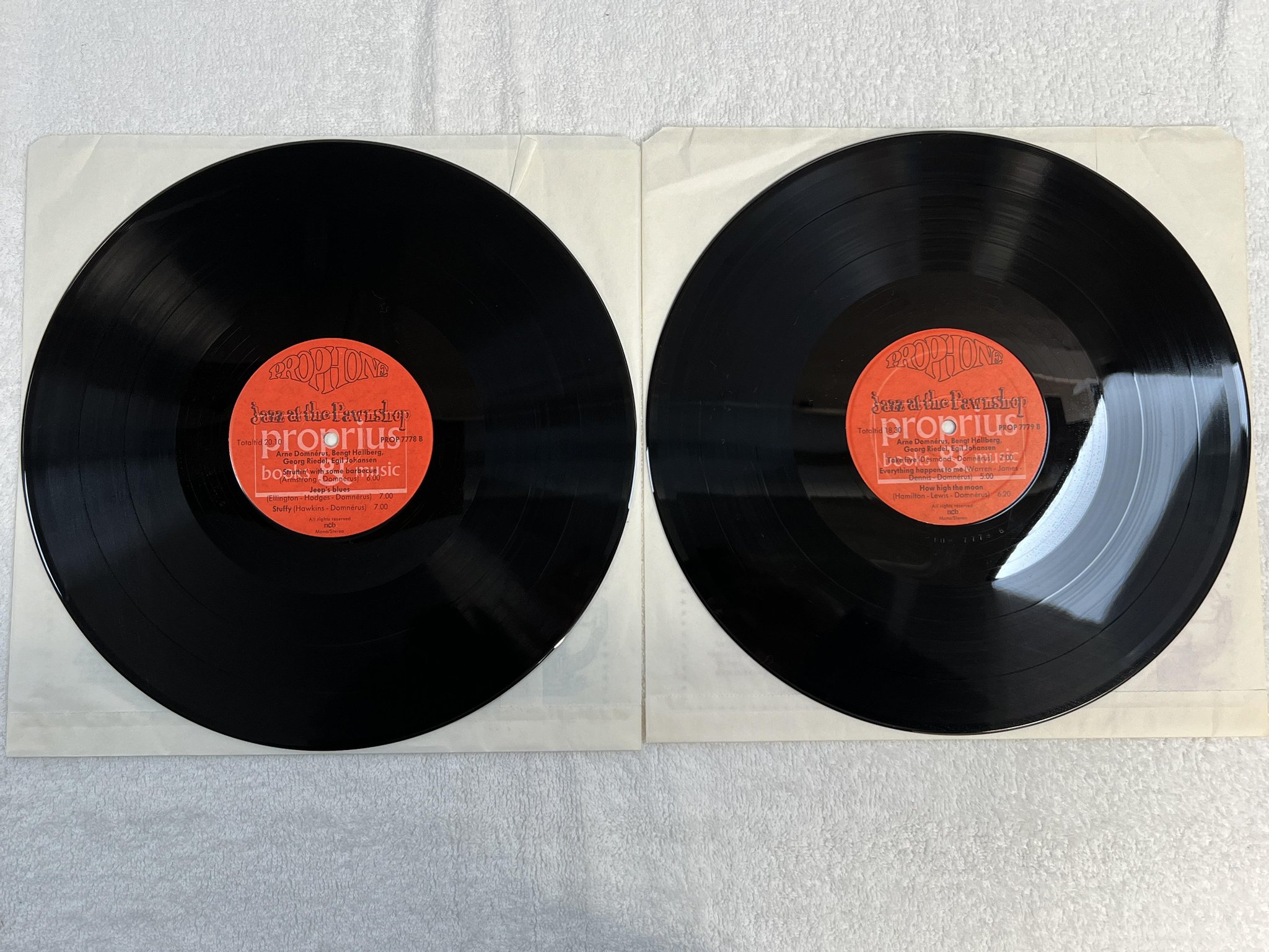 Omslagsbild för skivan DOMNERUS jazz at the pawnshop 2xLP -77 Swe PROPRIUS PROP 7779