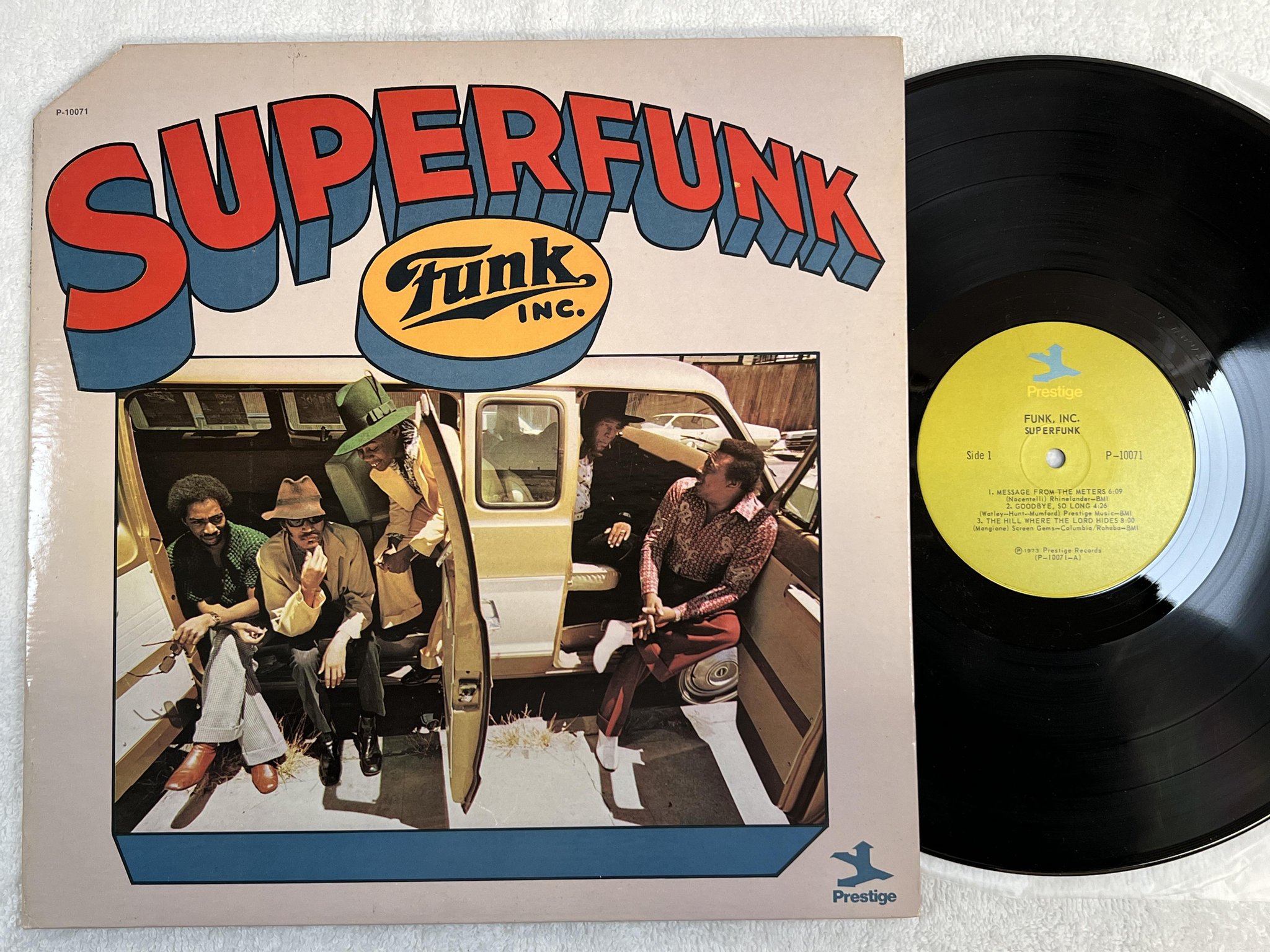 Omslagsbild för skivan FUNK INC superfunk LP -73 US PRESTIGE P-10071 * RARE SOUL FUNK *
