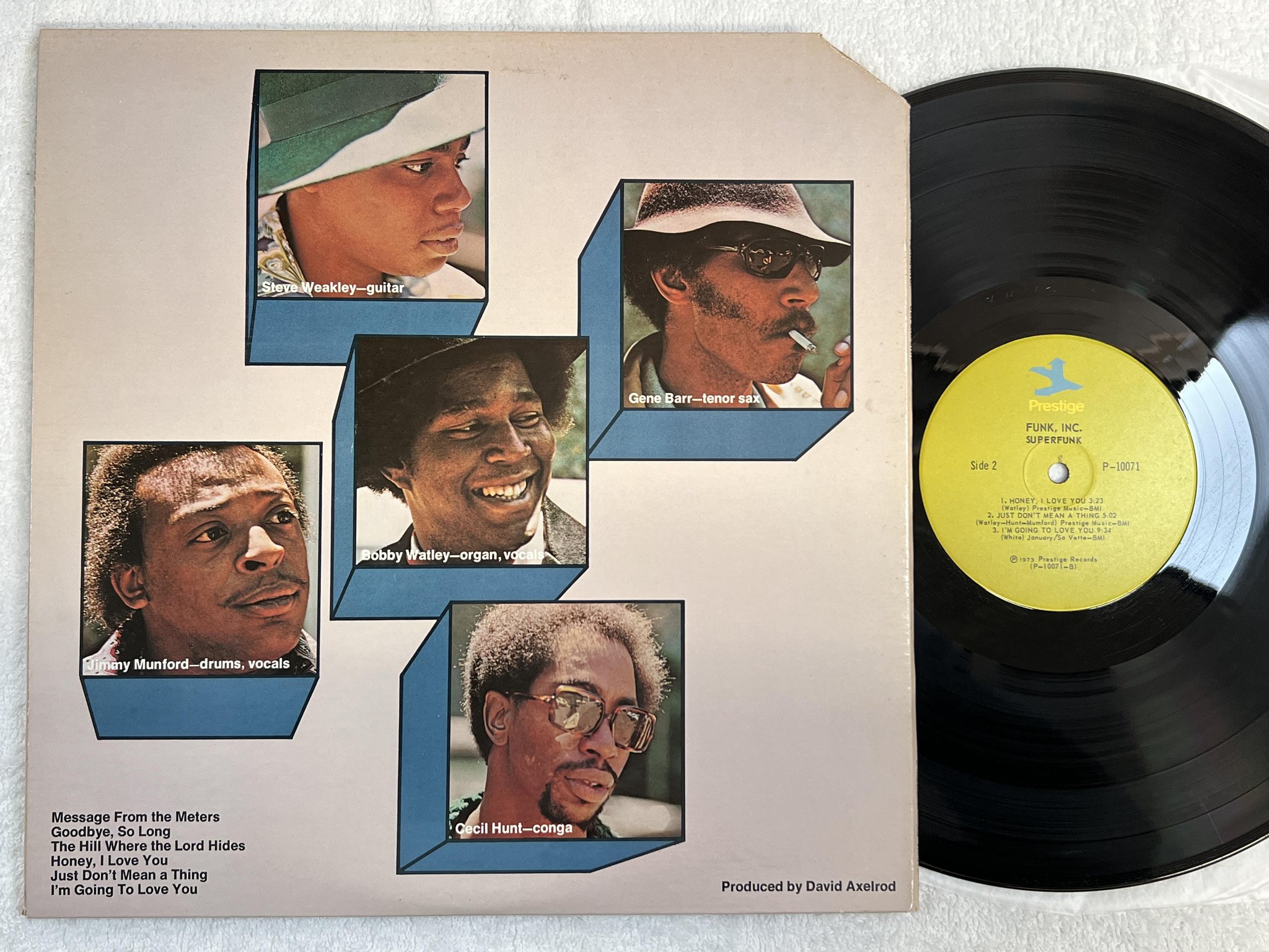 Omslagsbild för skivan FUNK INC superfunk LP -73 US PRESTIGE P-10071 * RARE SOUL FUNK *