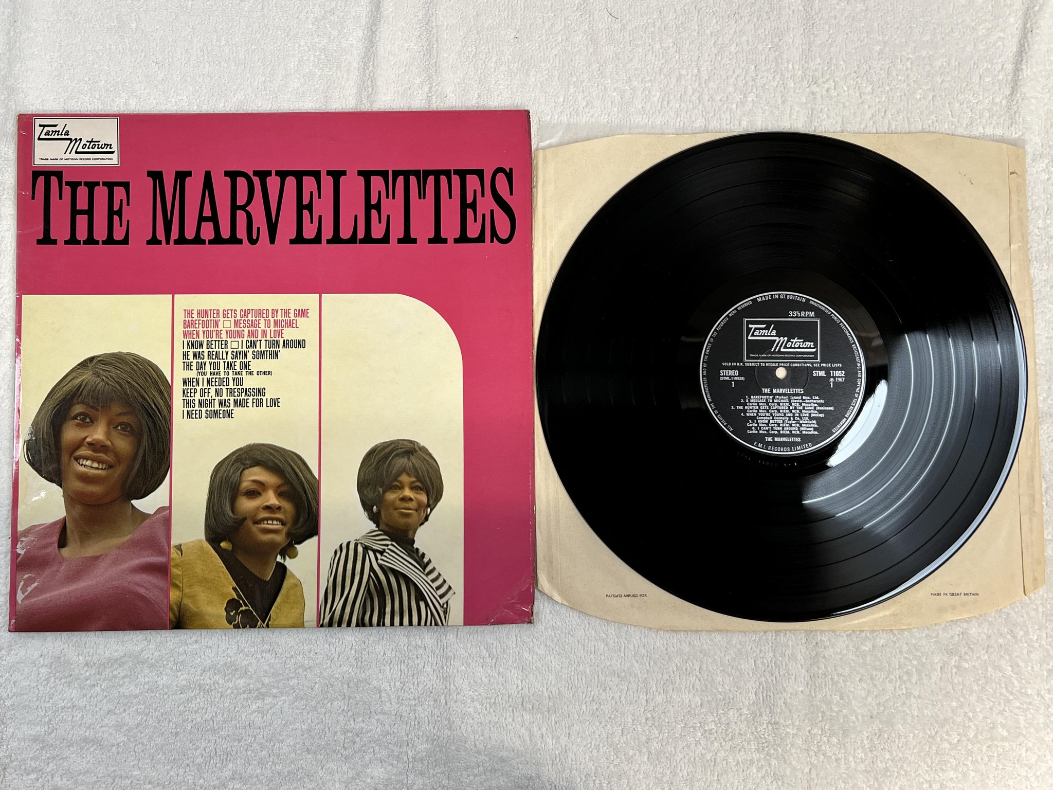 Omslagsbild för skivan THE MARVELETTES s/t LP -67 UK TAMLA MOTOWN STML 11052
