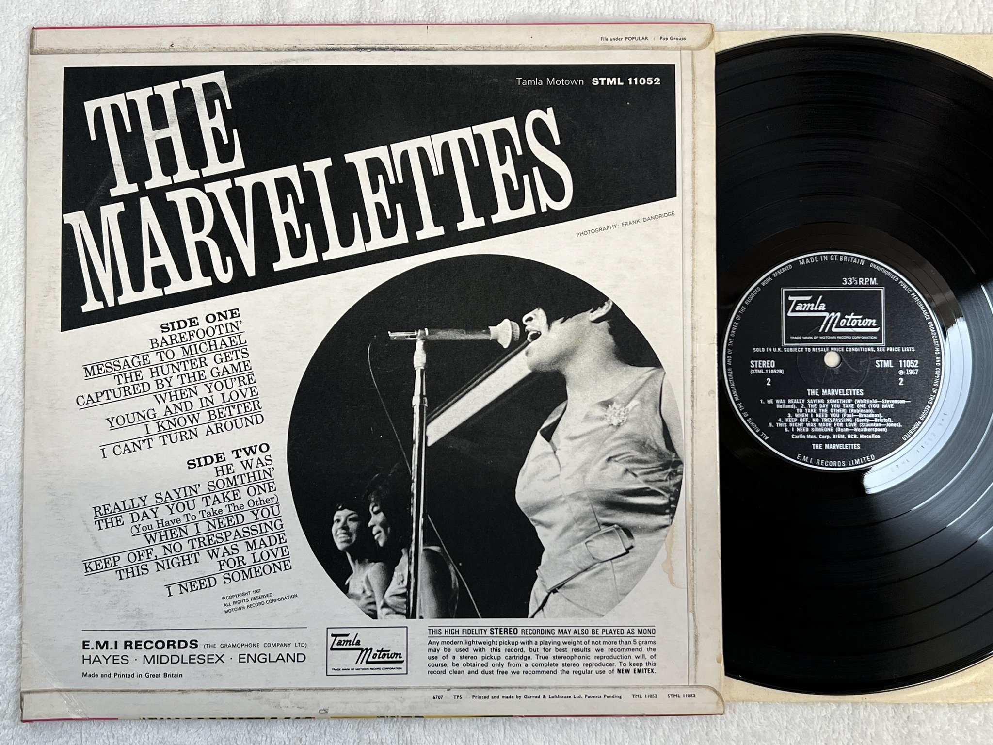 Omslagsbild för skivan THE MARVELETTES s/t LP -67 UK TAMLA MOTOWN STML 11052