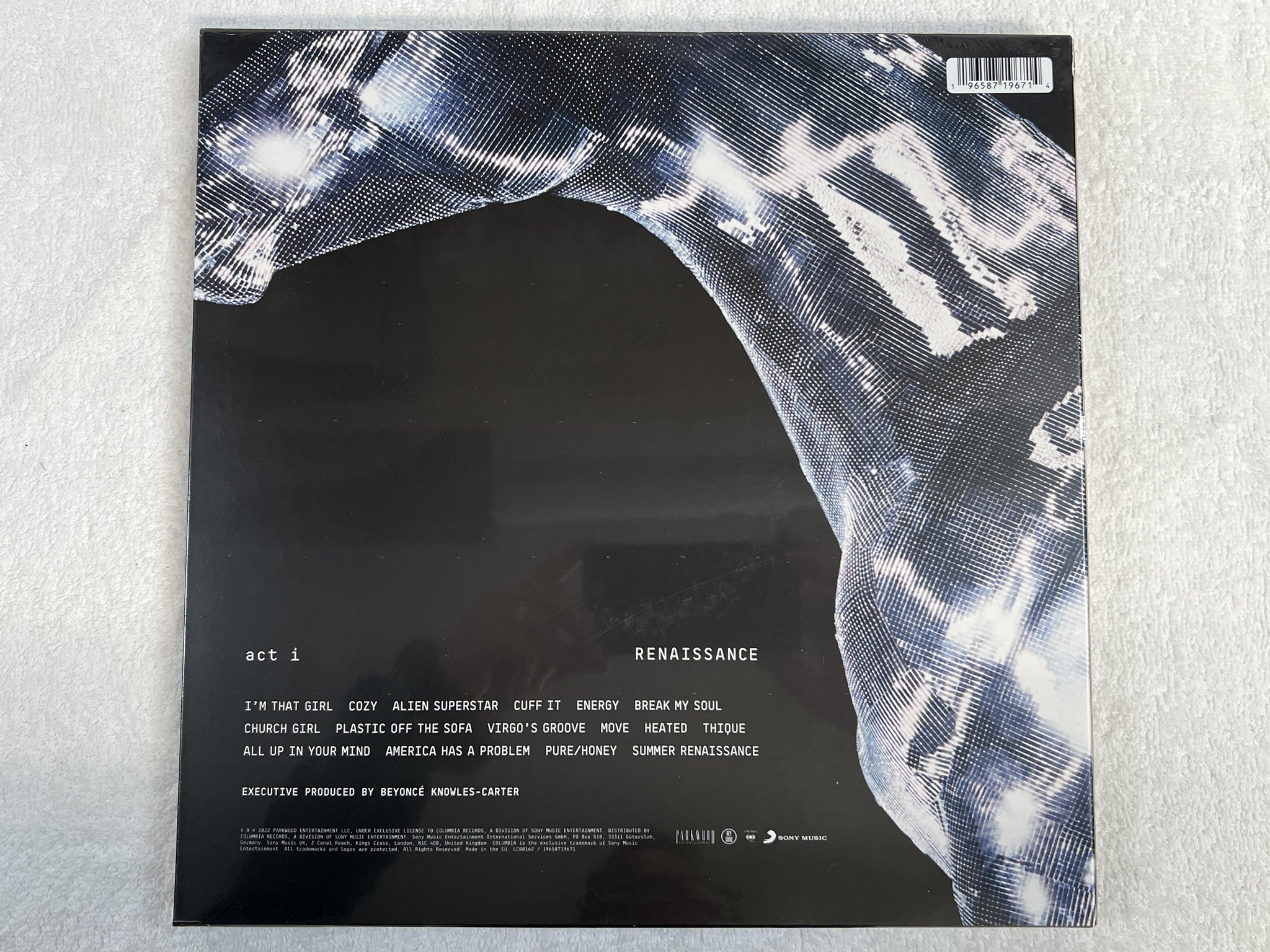 Omslagsbild för skivan BEYONCE Renaissance 2xLP BOX 2022 EU PARKWOOD 19658719671 ** Still Sealed **