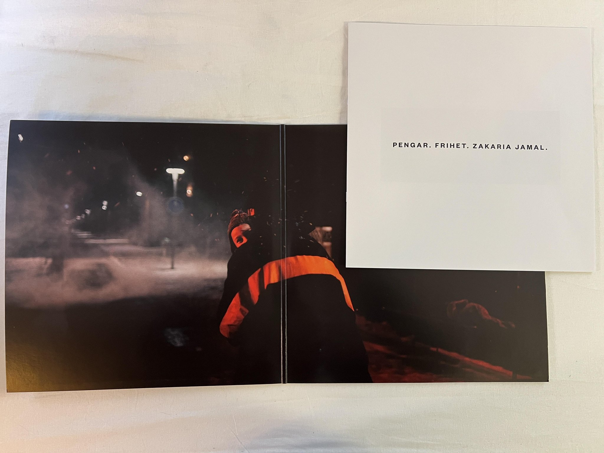 Omslagsbild för skivan ZACKE Pengar. Frihet. Zakaria Jamal LP 2020 antartisk ant019