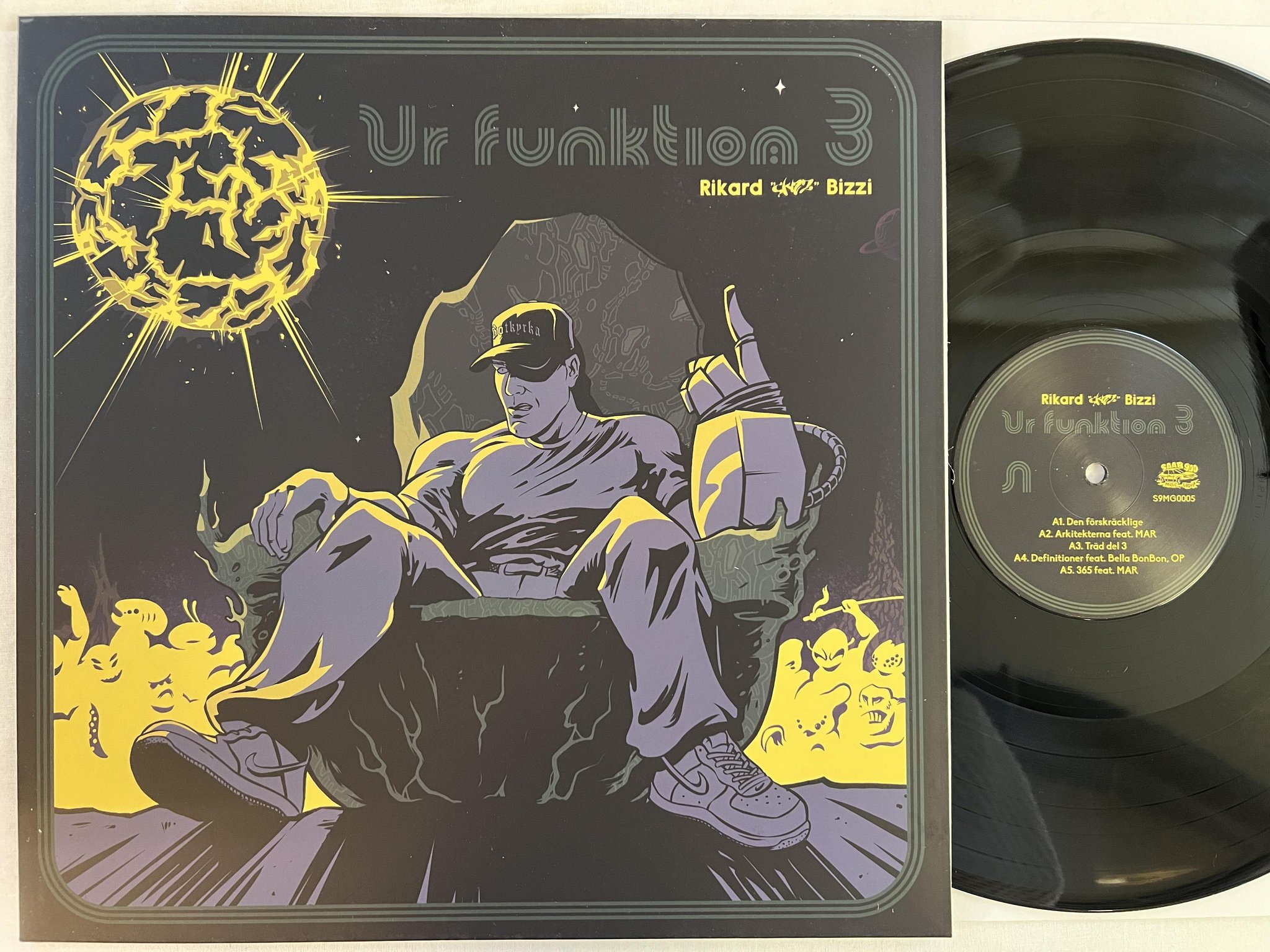 Omslagsbild för skivan RIKARD "SKIZZ" BIZZI Ur Funktion 3 LP 2019 saab 900 music group S9MG0005