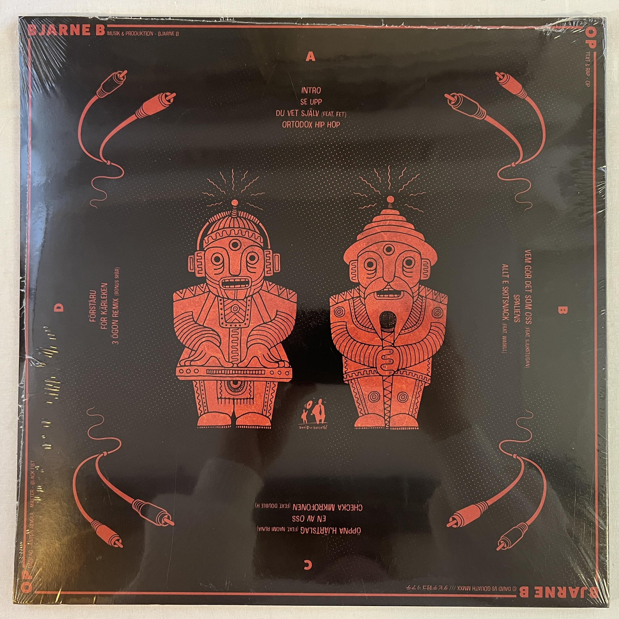 Omslagsbild för skivan BJARNE B & OP b-bop 2xLP 2021 DAVID VS GOLIATH DVSG150 ** SEALED **