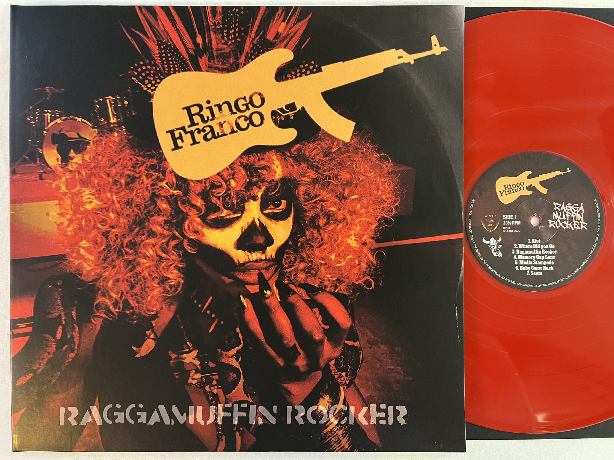 Omslagsbild för skivan RINGO FRANCO Raggamuffin Rocker LP 2023 black viking BVR4