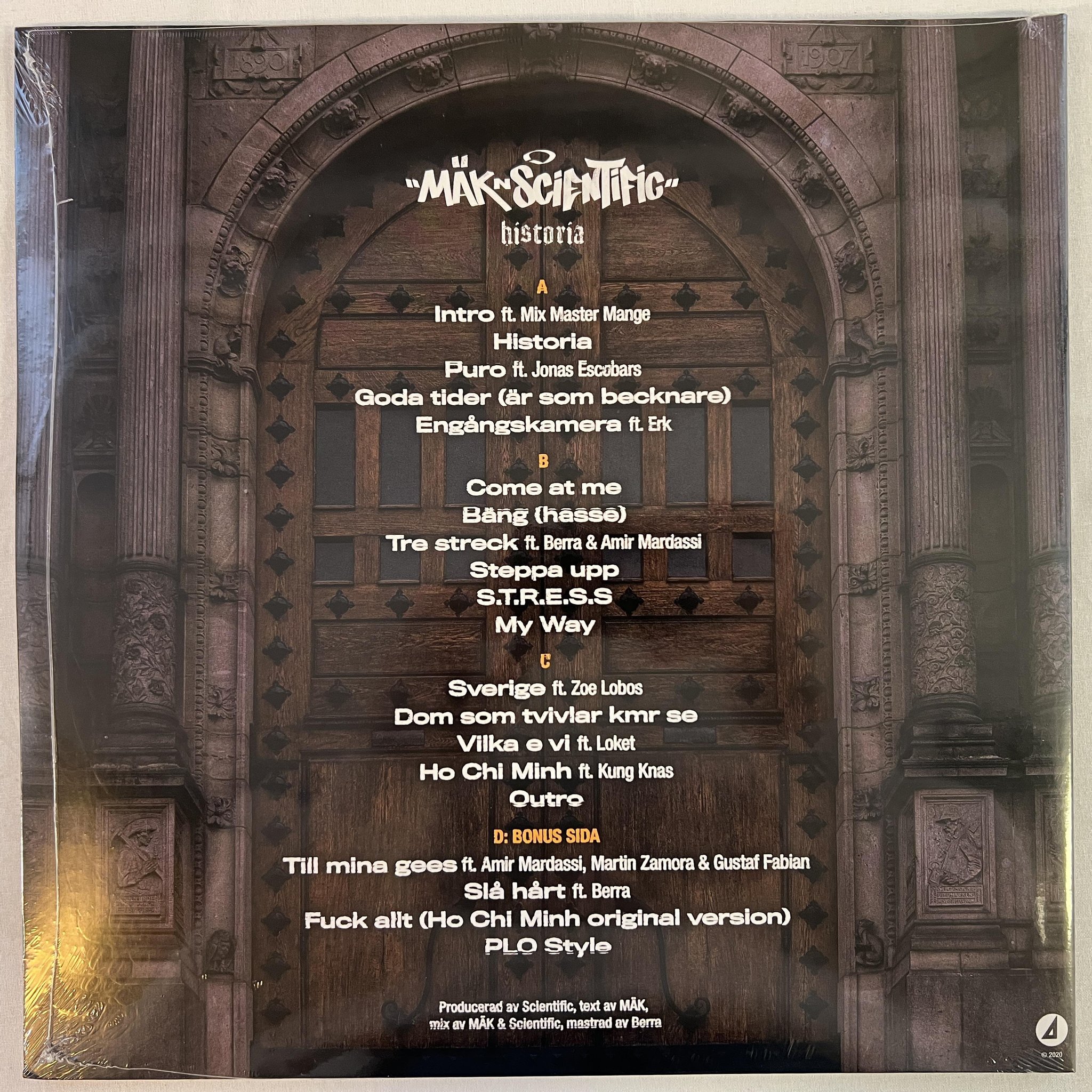 Omslagsbild för skivan MÄK & SCIENTIFIC historia 2xLP 2021 *** STILL SEALED ***